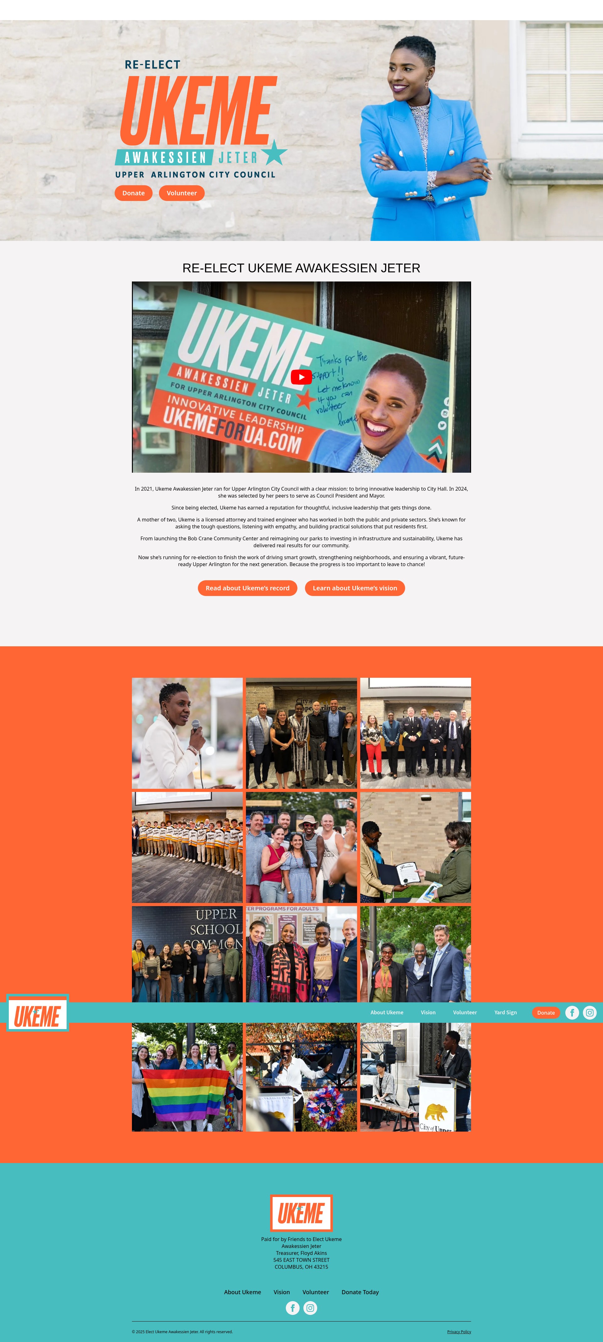 Screenshot of ukemeforua.com