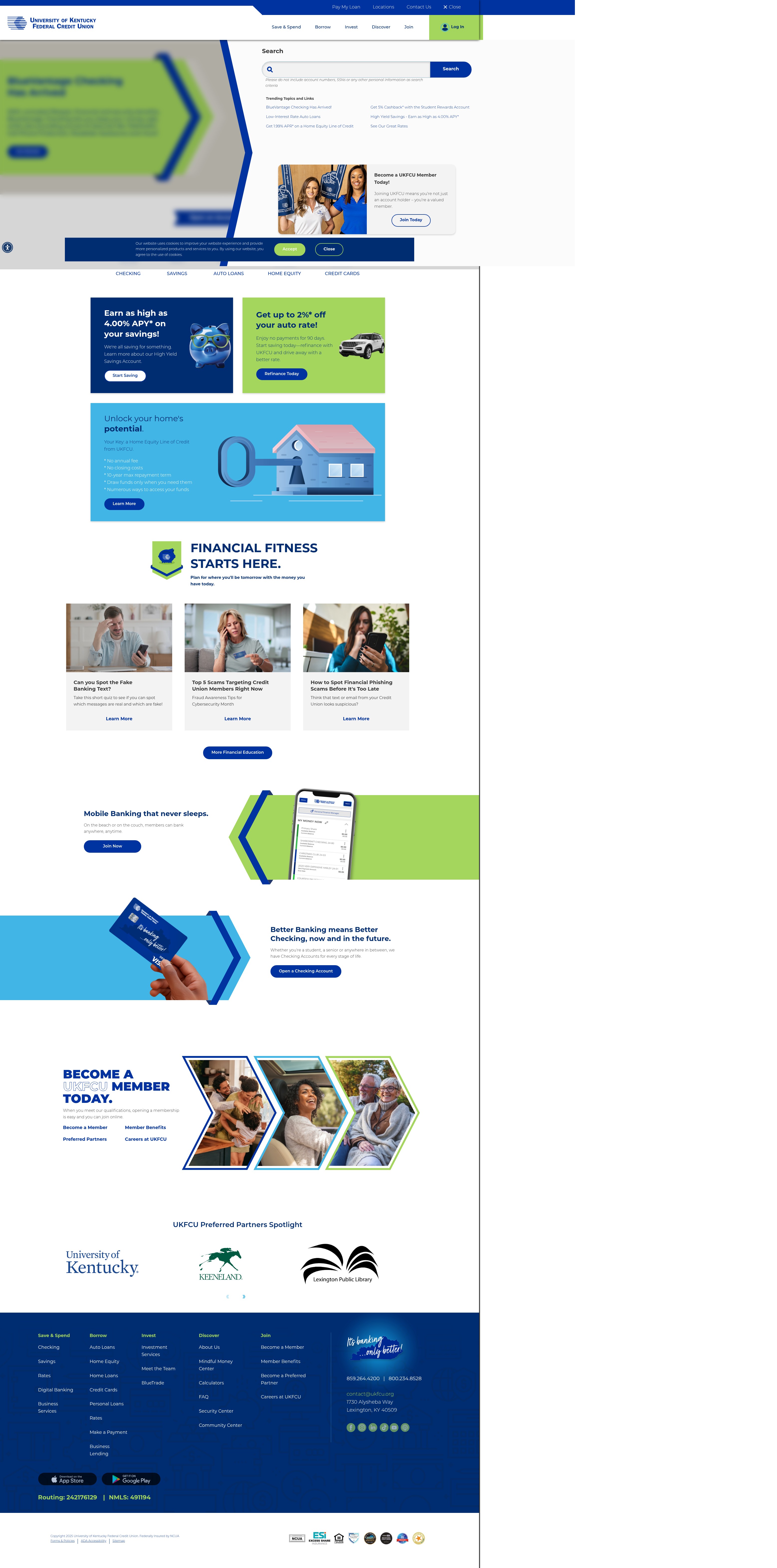 Screenshot of ukfcu.org