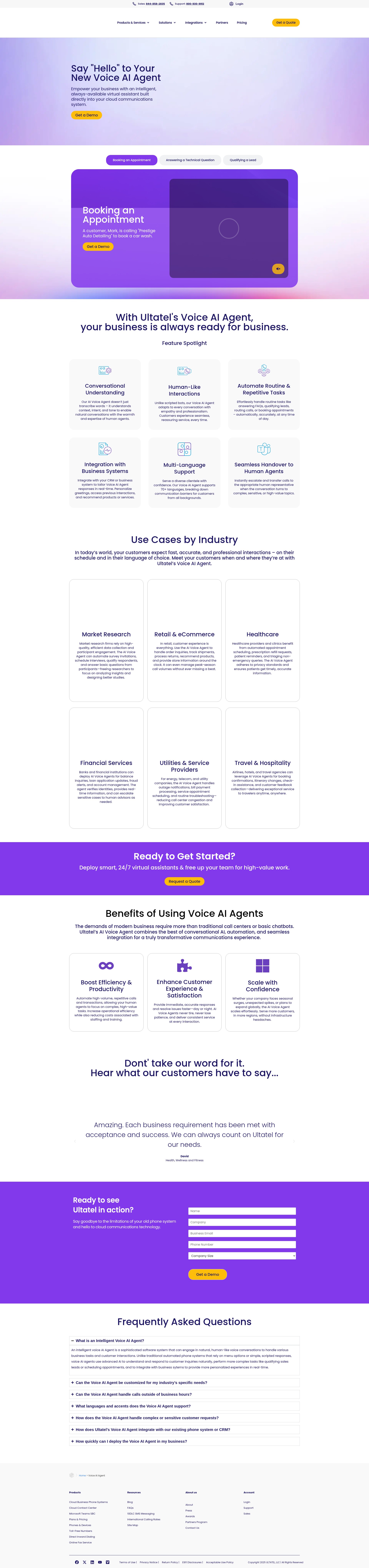 Screenshot of ultatel.com