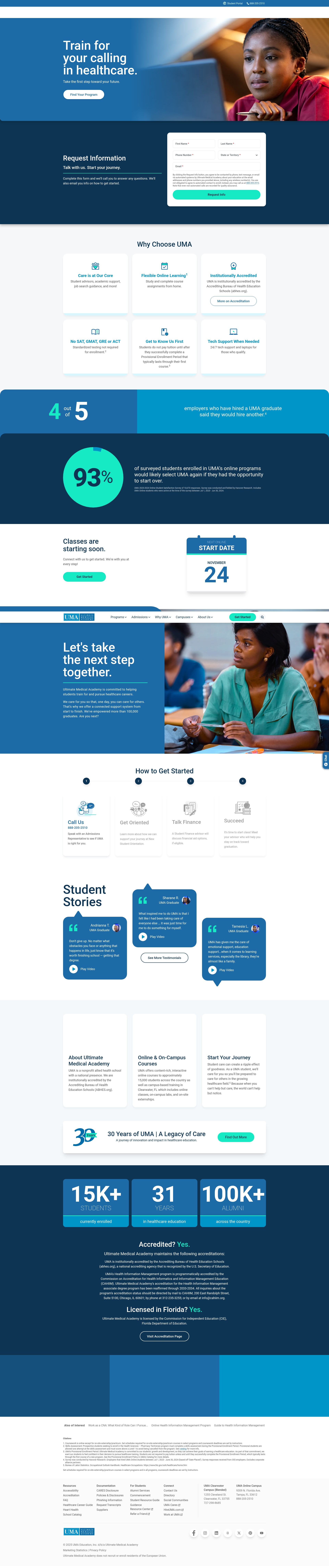 Screenshot of ultimatemedical.edu