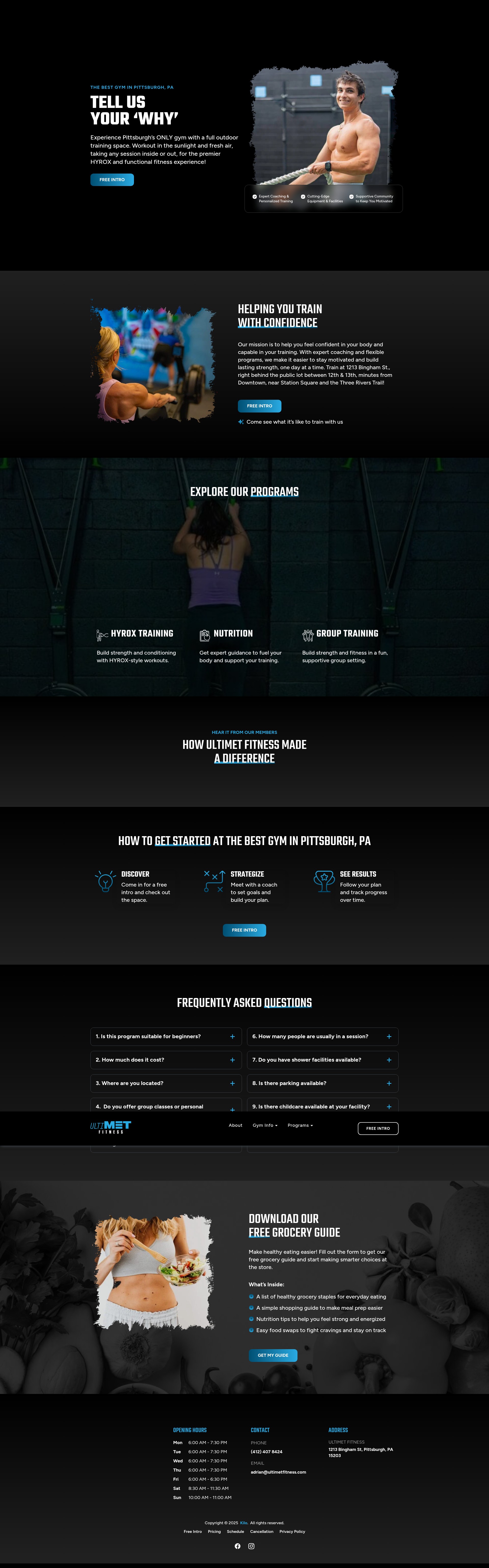 Screenshot of ultimetfitness.com
