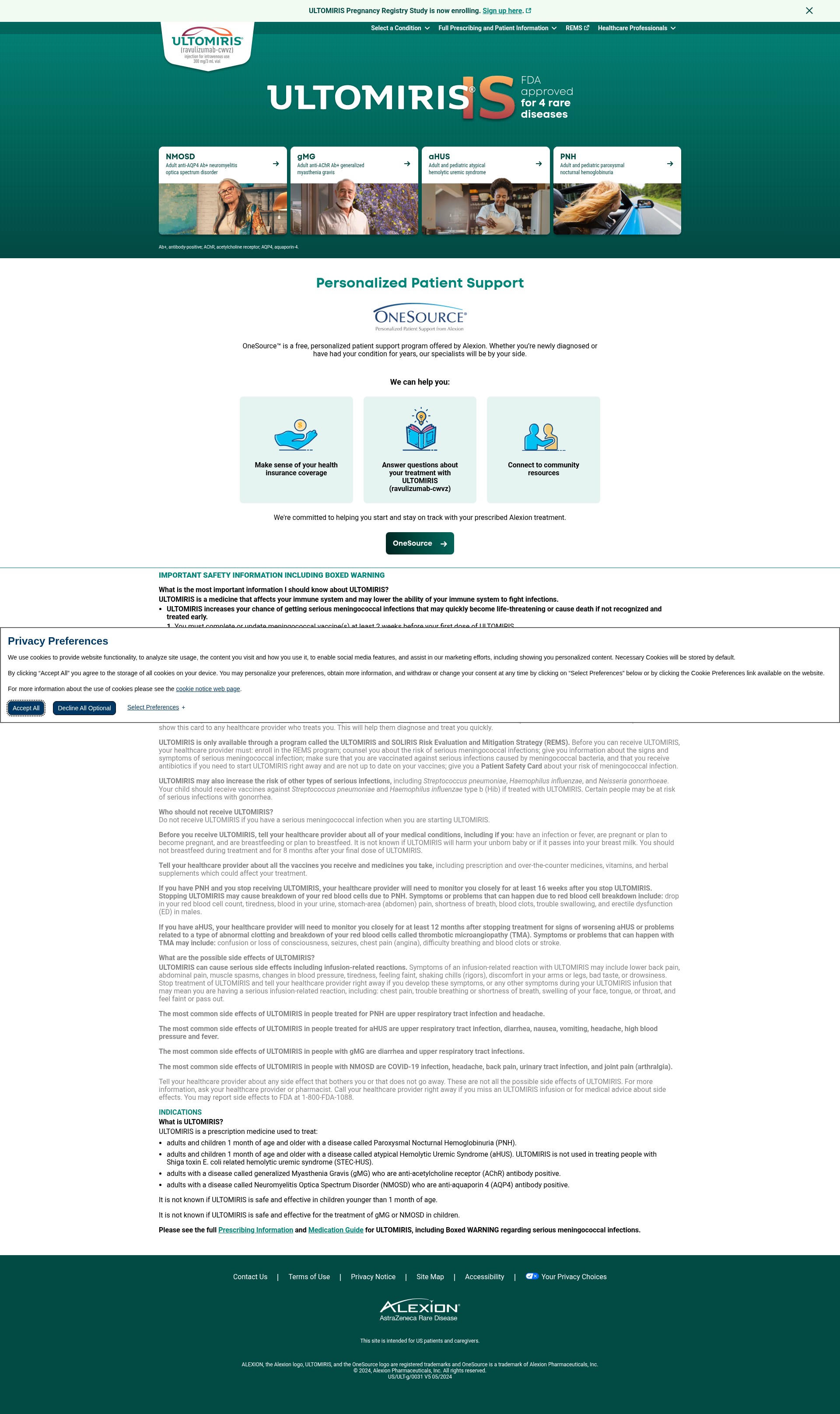 Screenshot of ultomiris.com
