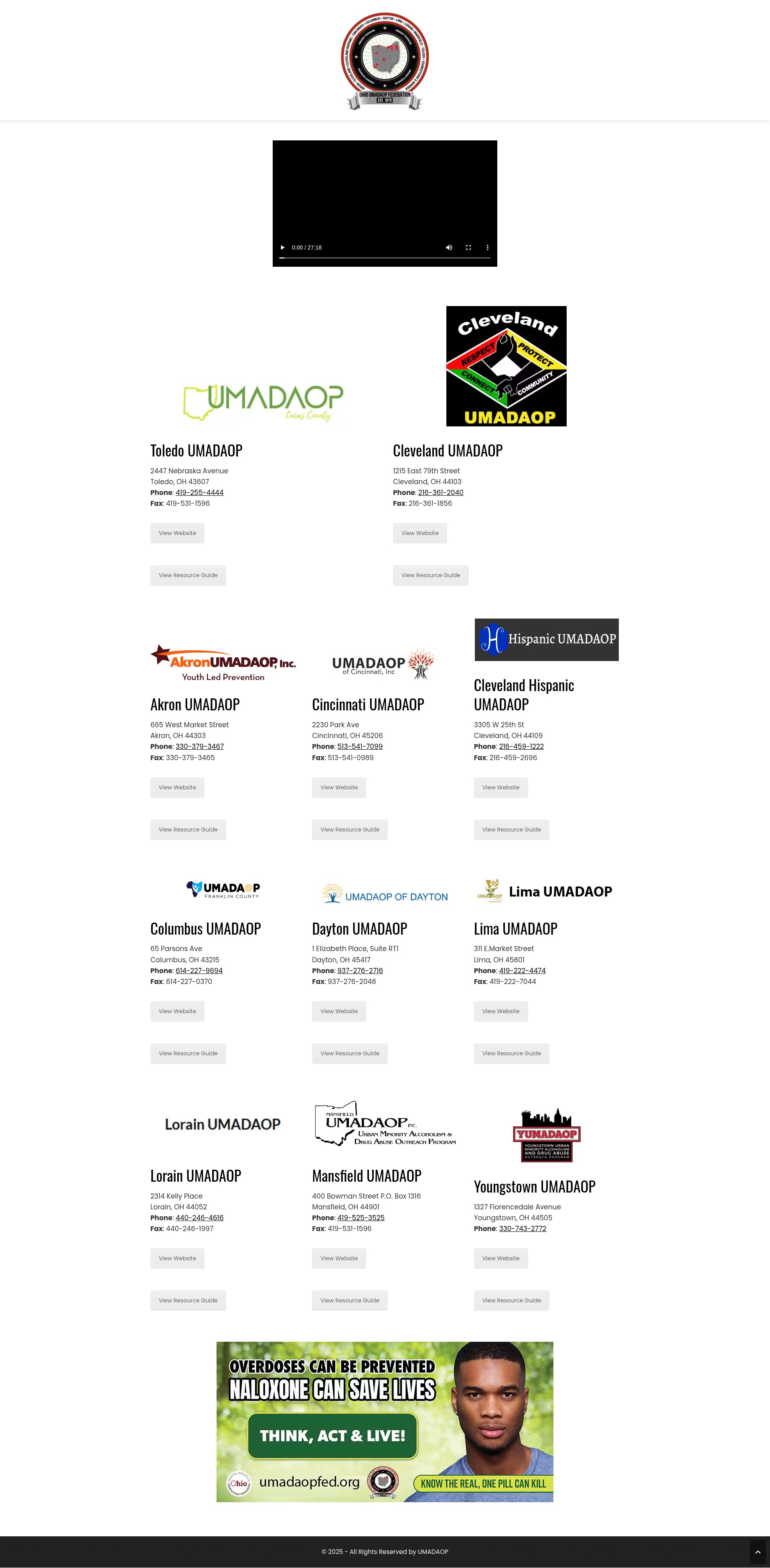 Screenshot of umadaopfed.org