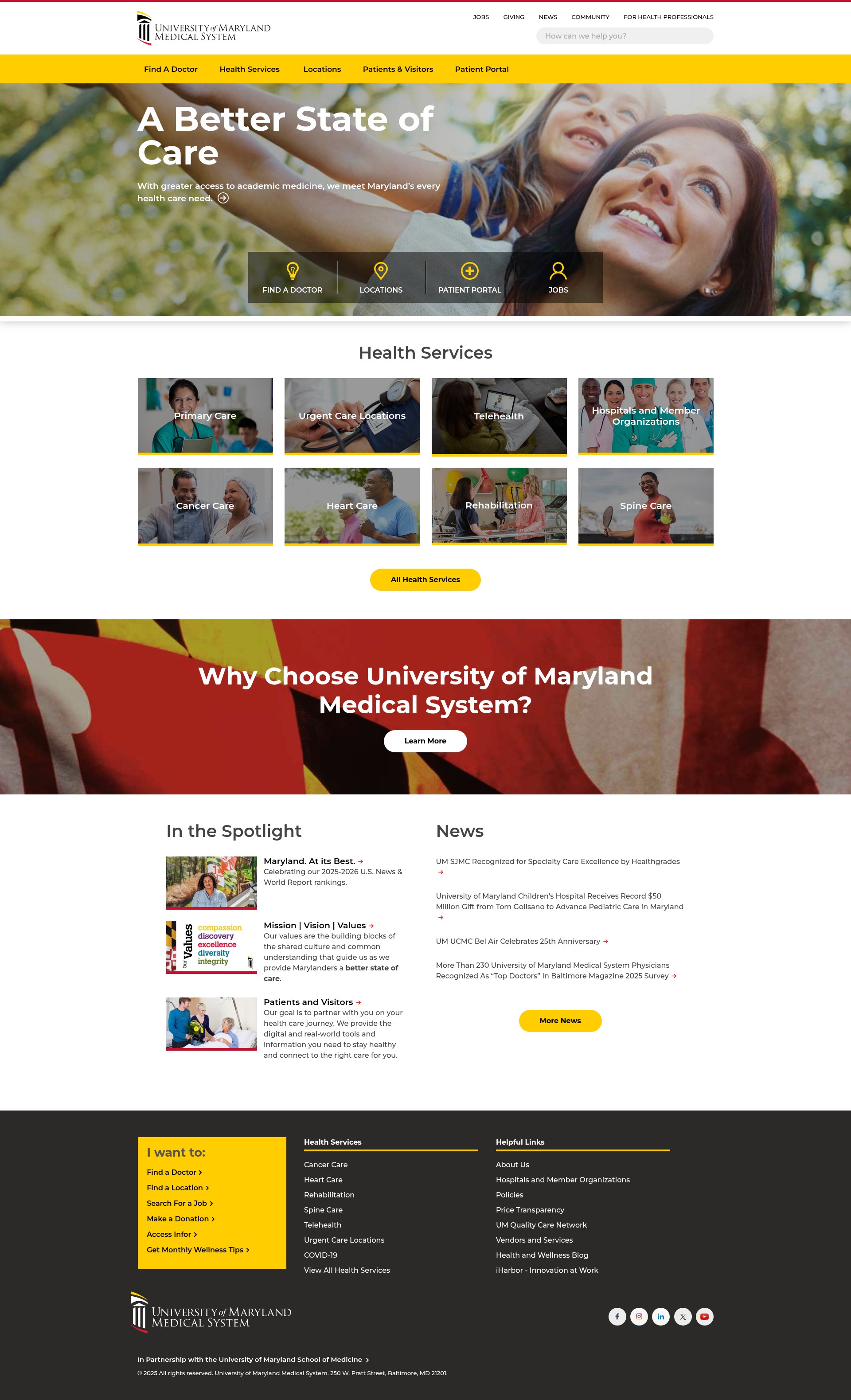 Screenshot of umms.org