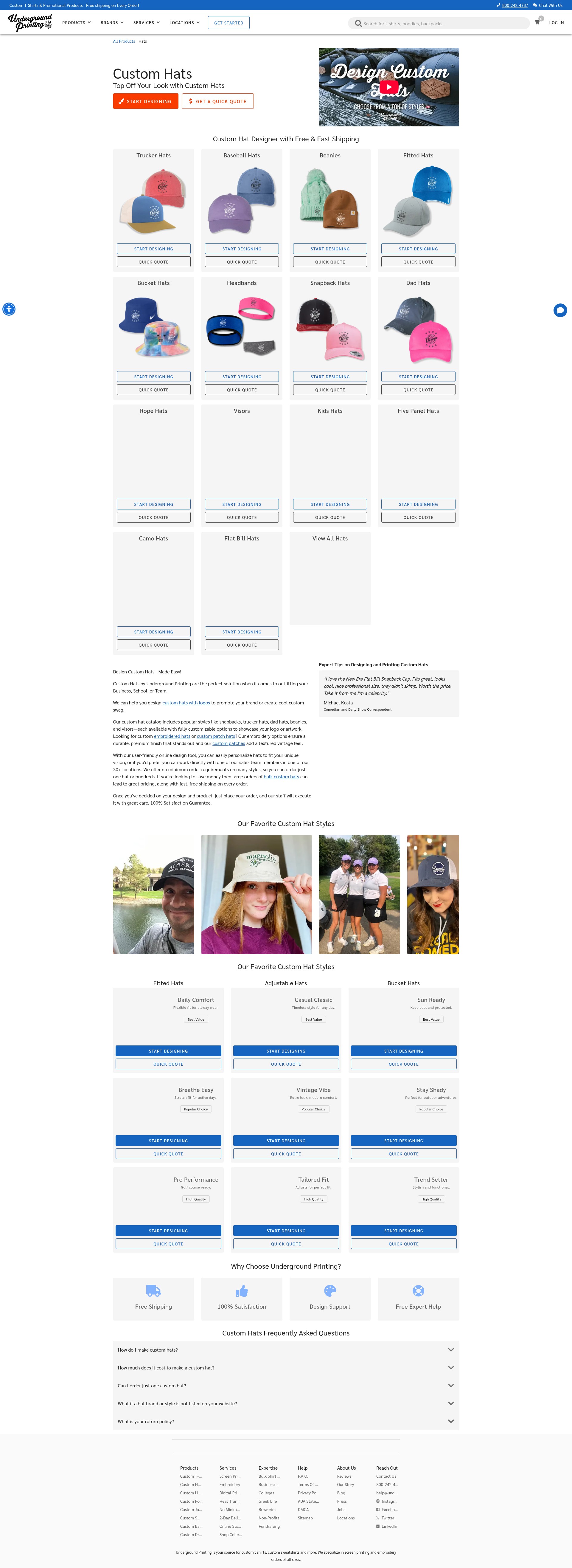 Screenshot of undergroundshirts.com
