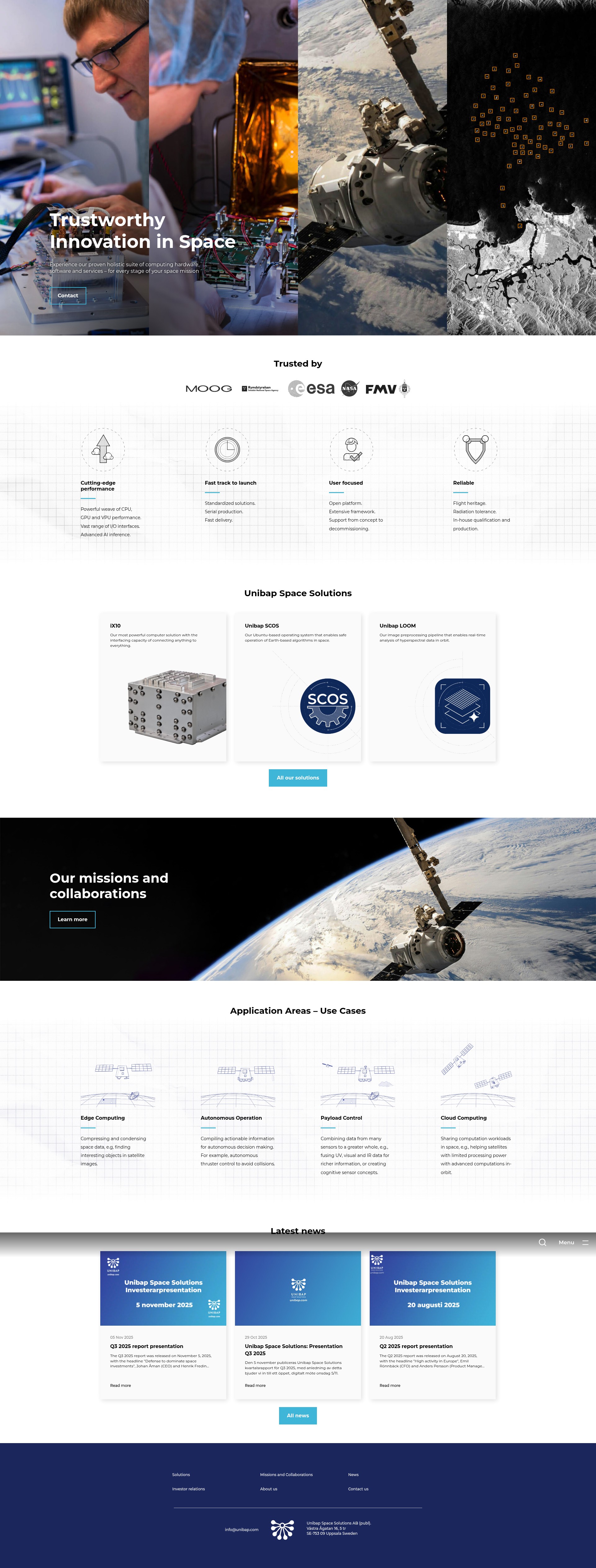 Screenshot of unibap.com