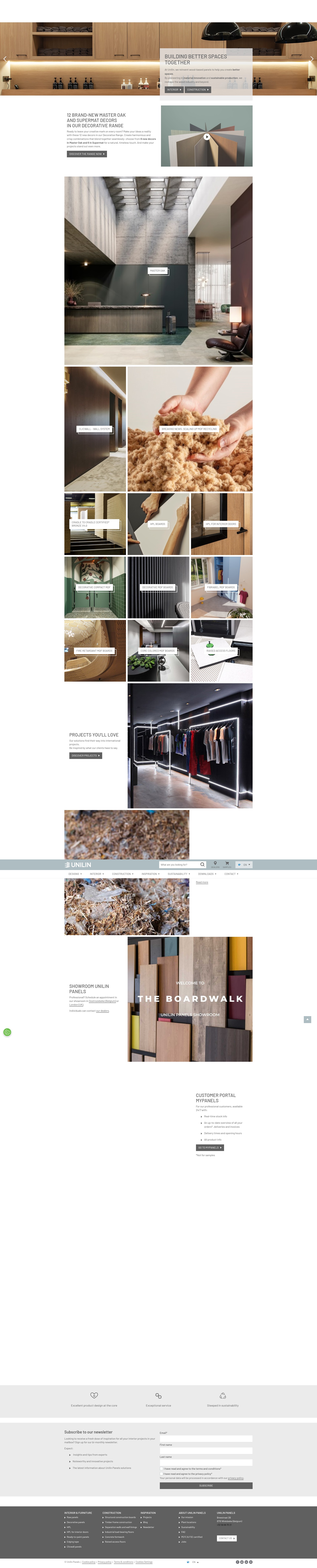 Screenshot of unilinpanels.com