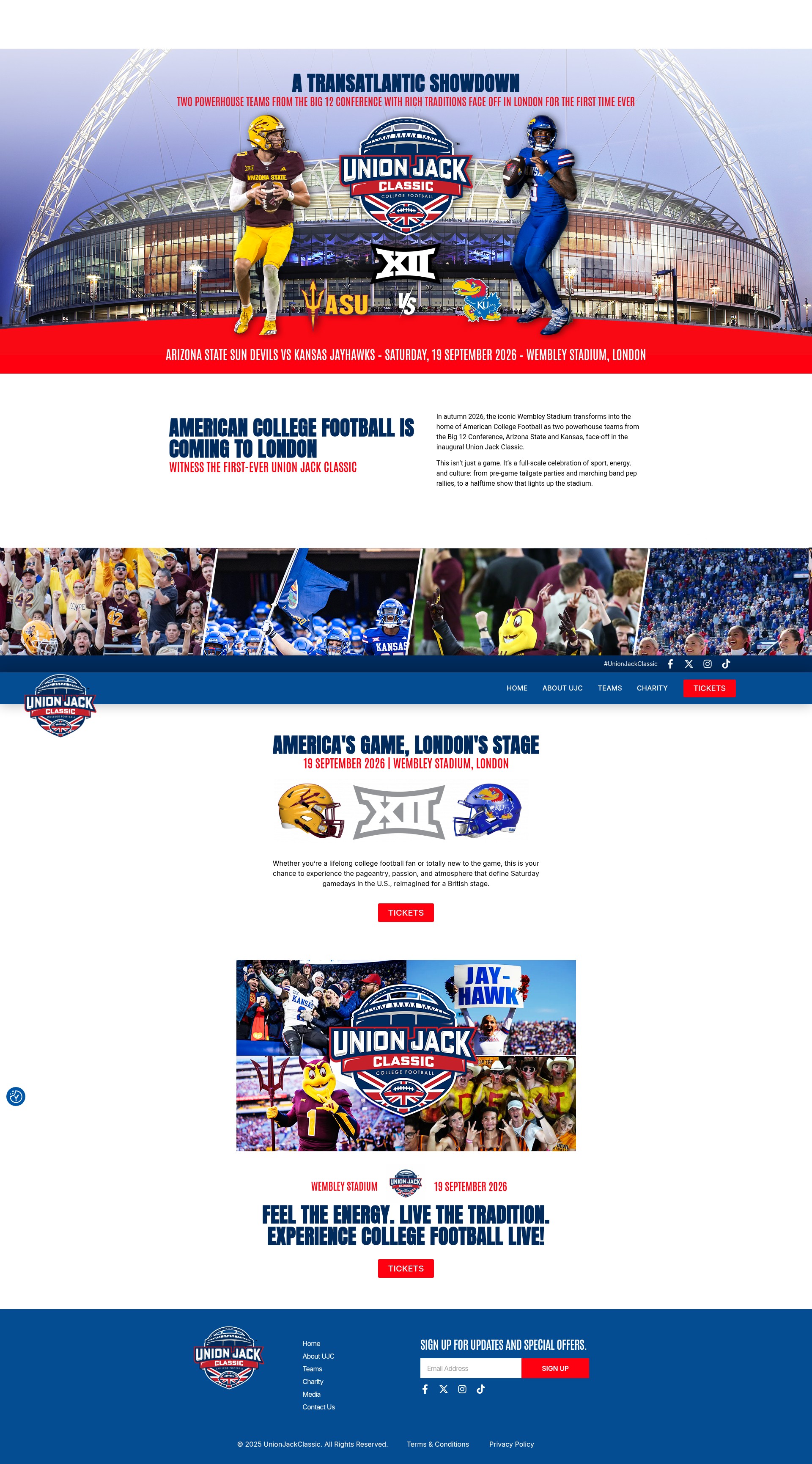 Screenshot of unionjackclassic.com