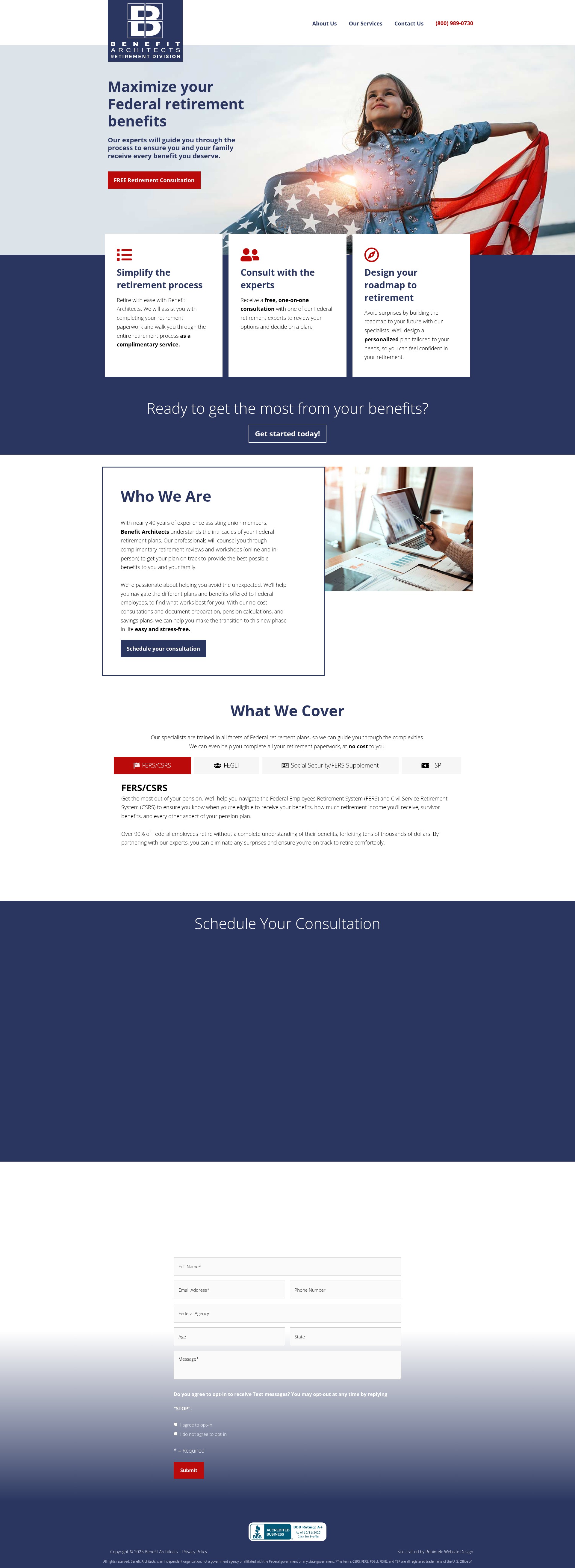 Screenshot of unionretirement.org