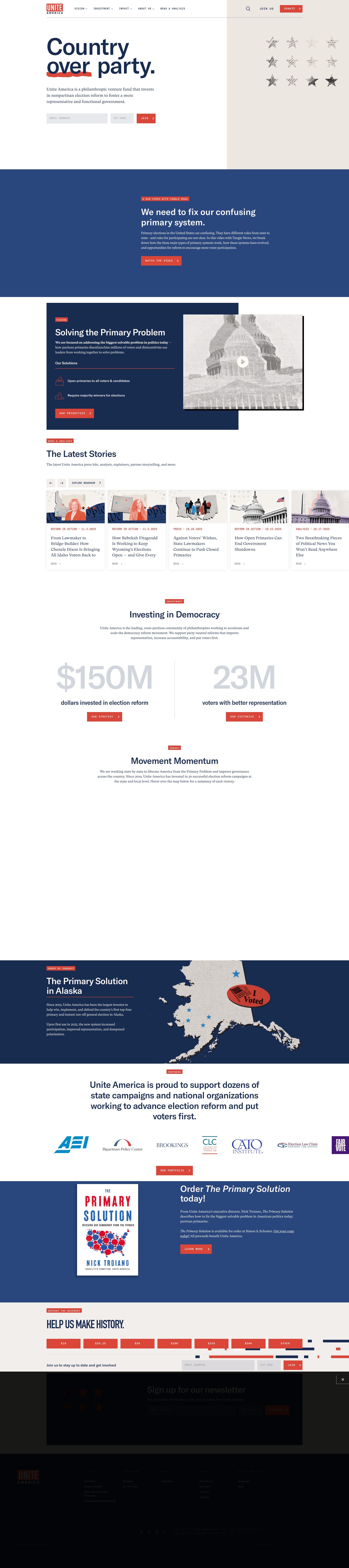Screenshot of uniteamerica.org