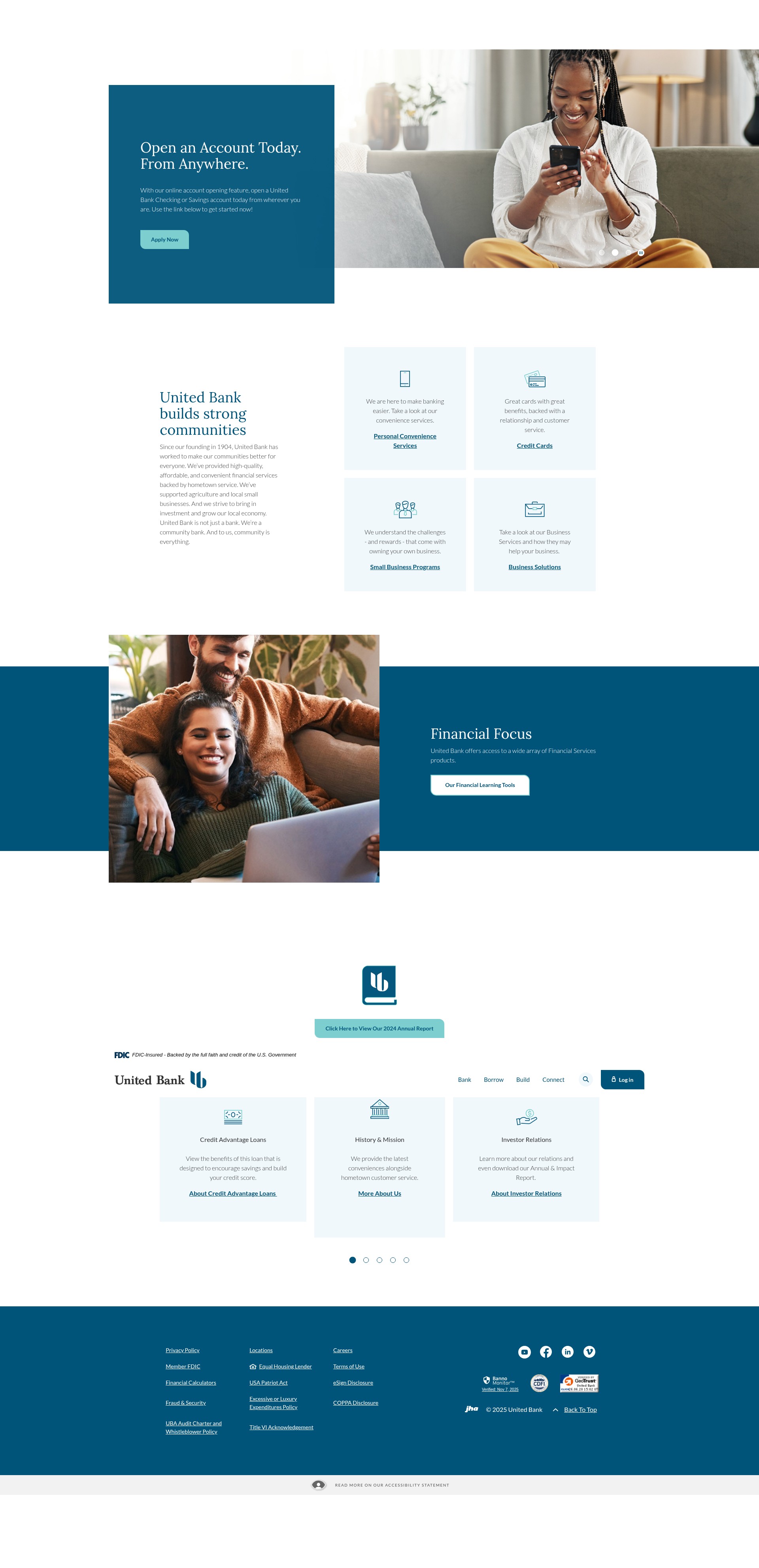 Screenshot of unitedbank.com