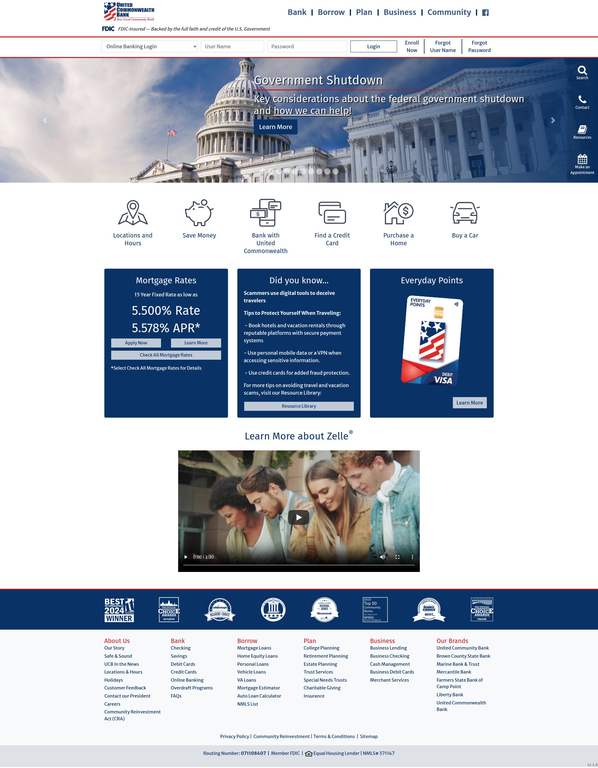 Screenshot of unitedcommonwealth.com