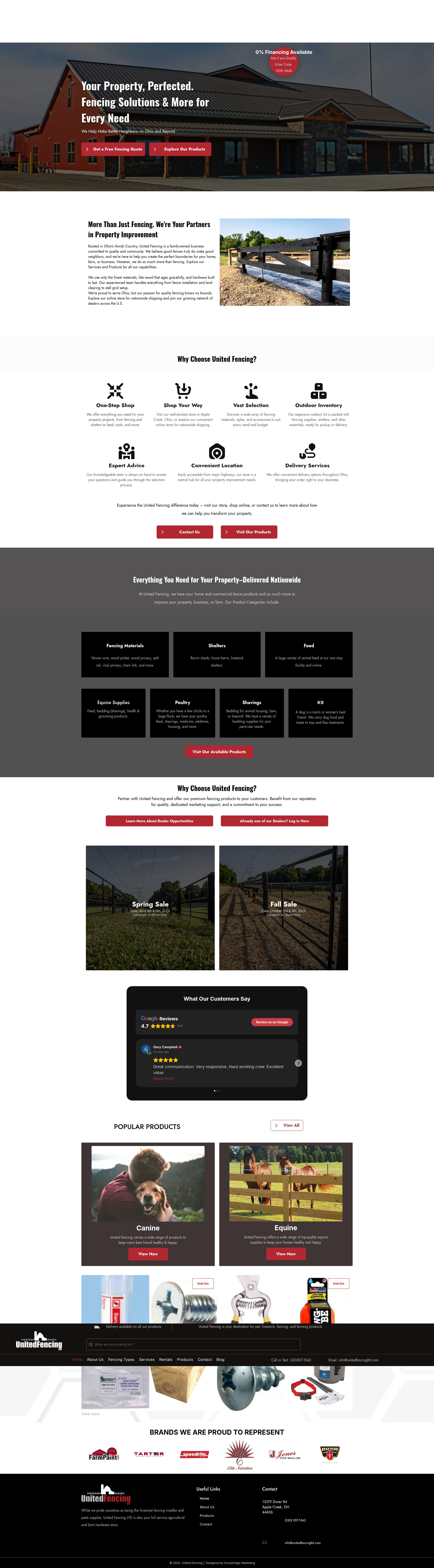 Screenshot of unitedfencingltd.com