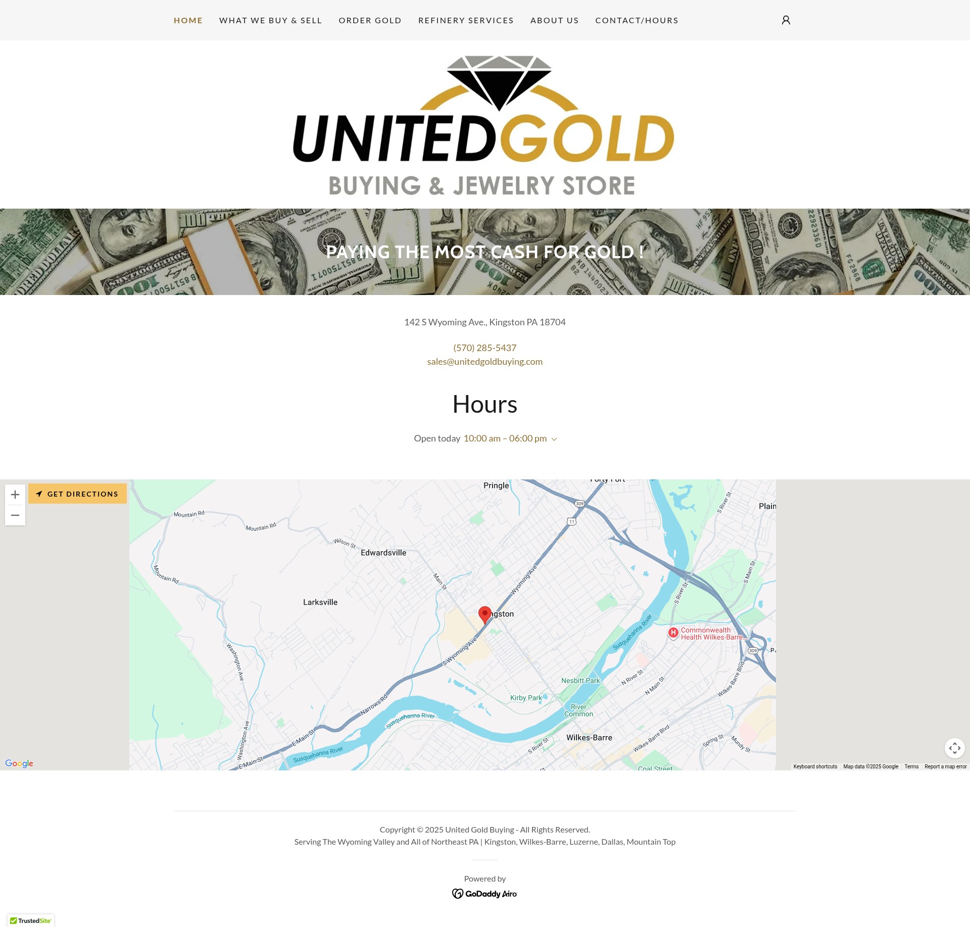 Screenshot of unitedgoldbuying.com