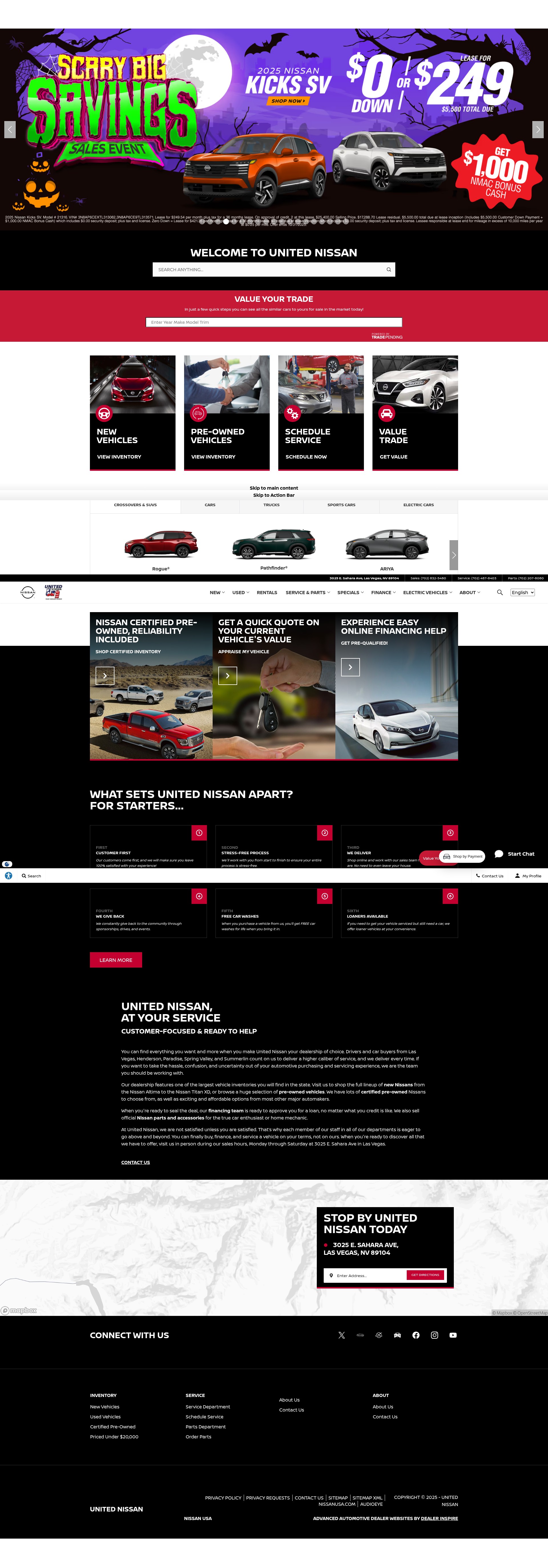 Screenshot of unitednissan.com