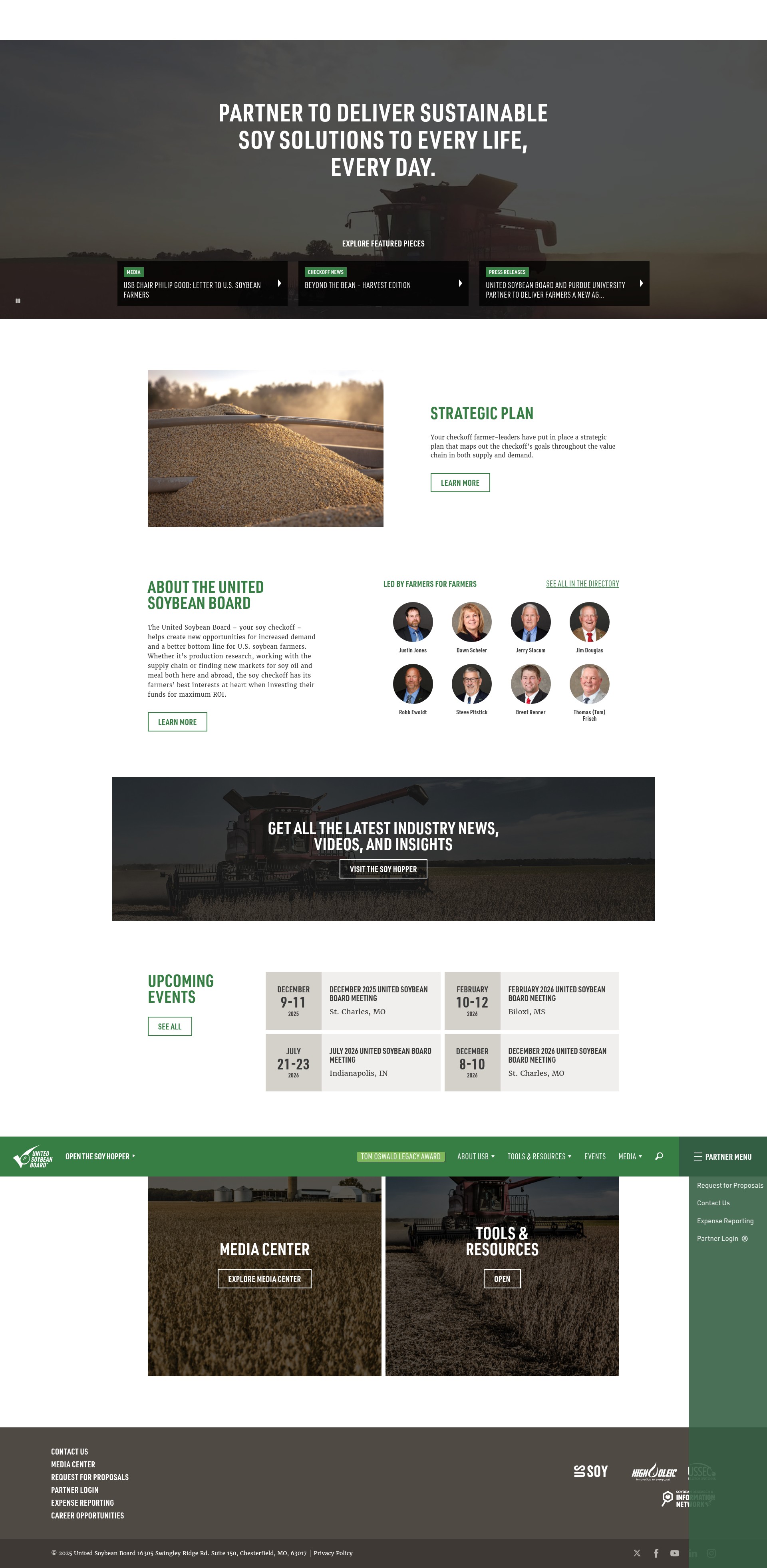 Screenshot of unitedsoybean.org
