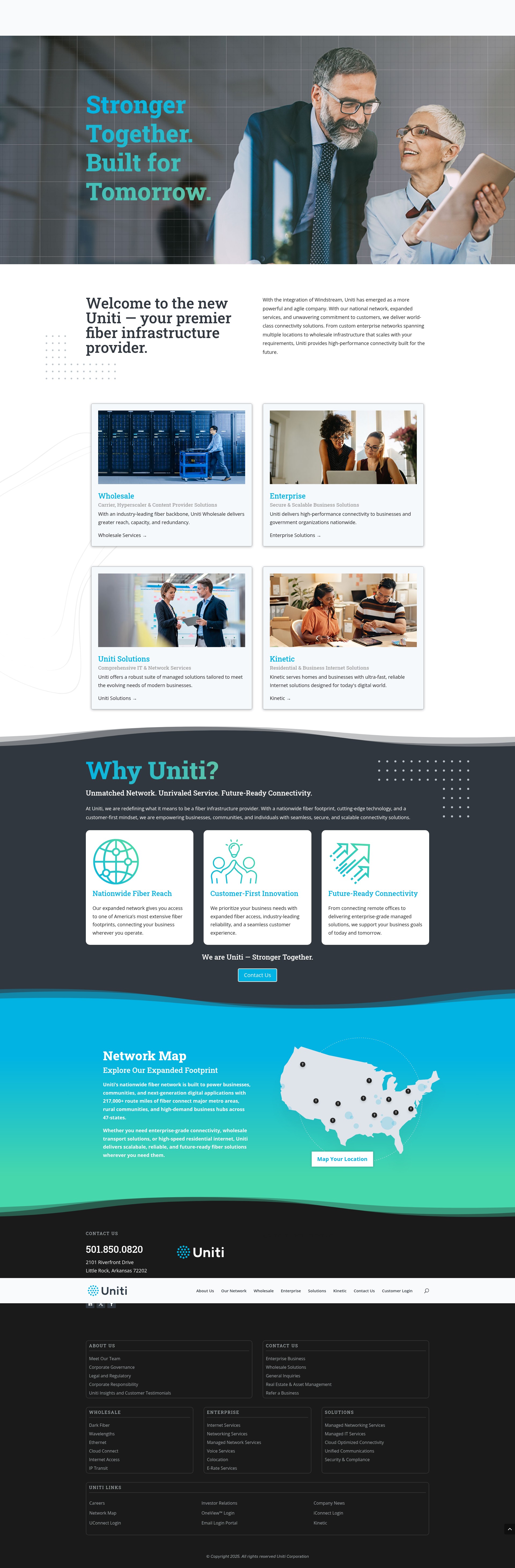 Screenshot of uniti.com