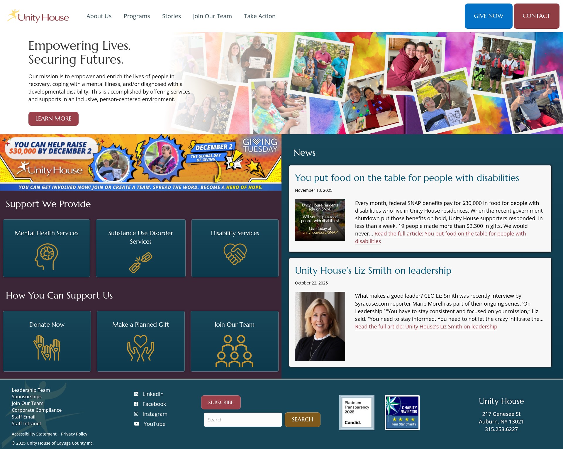 Screenshot of unityhouse.com