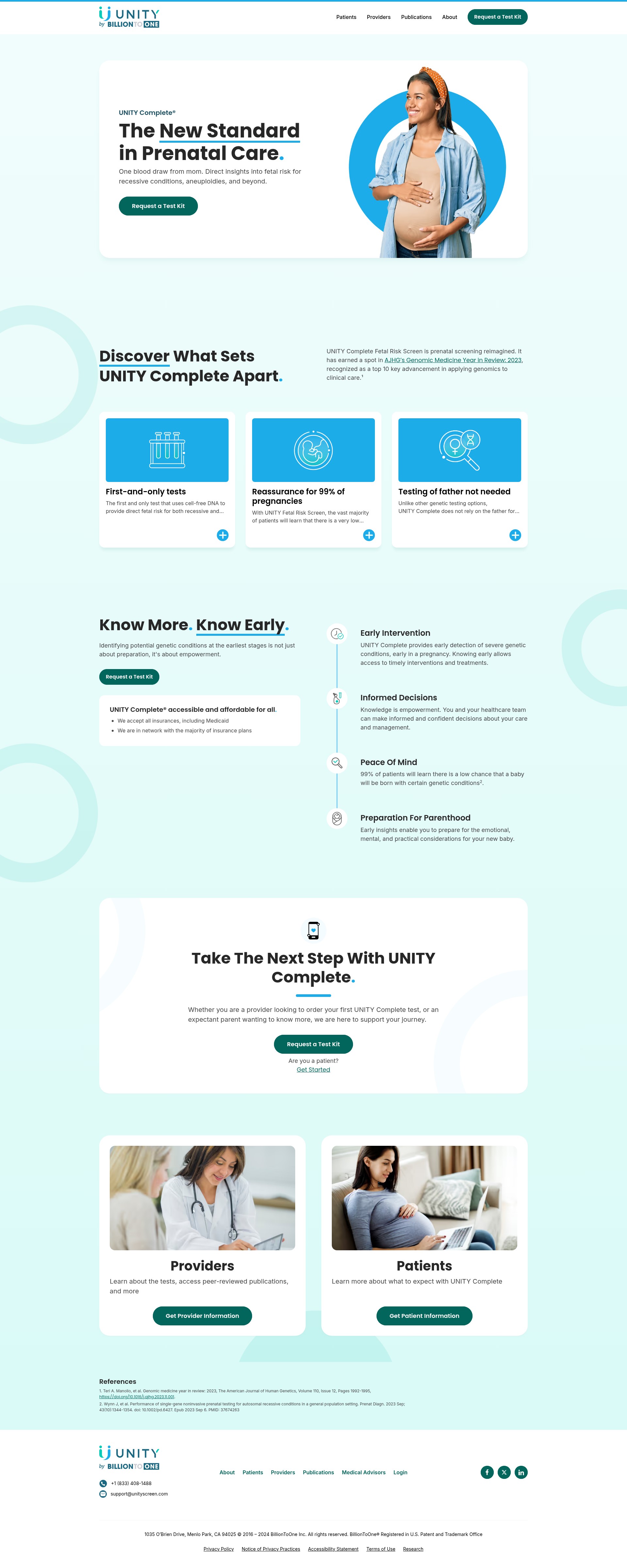 Screenshot of unityscreen.com
