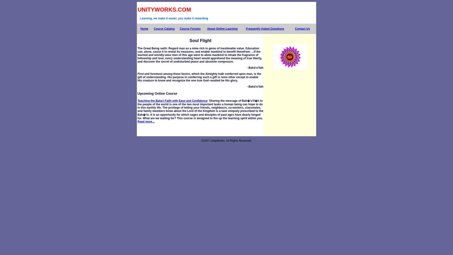 Screenshot of unityworks.com