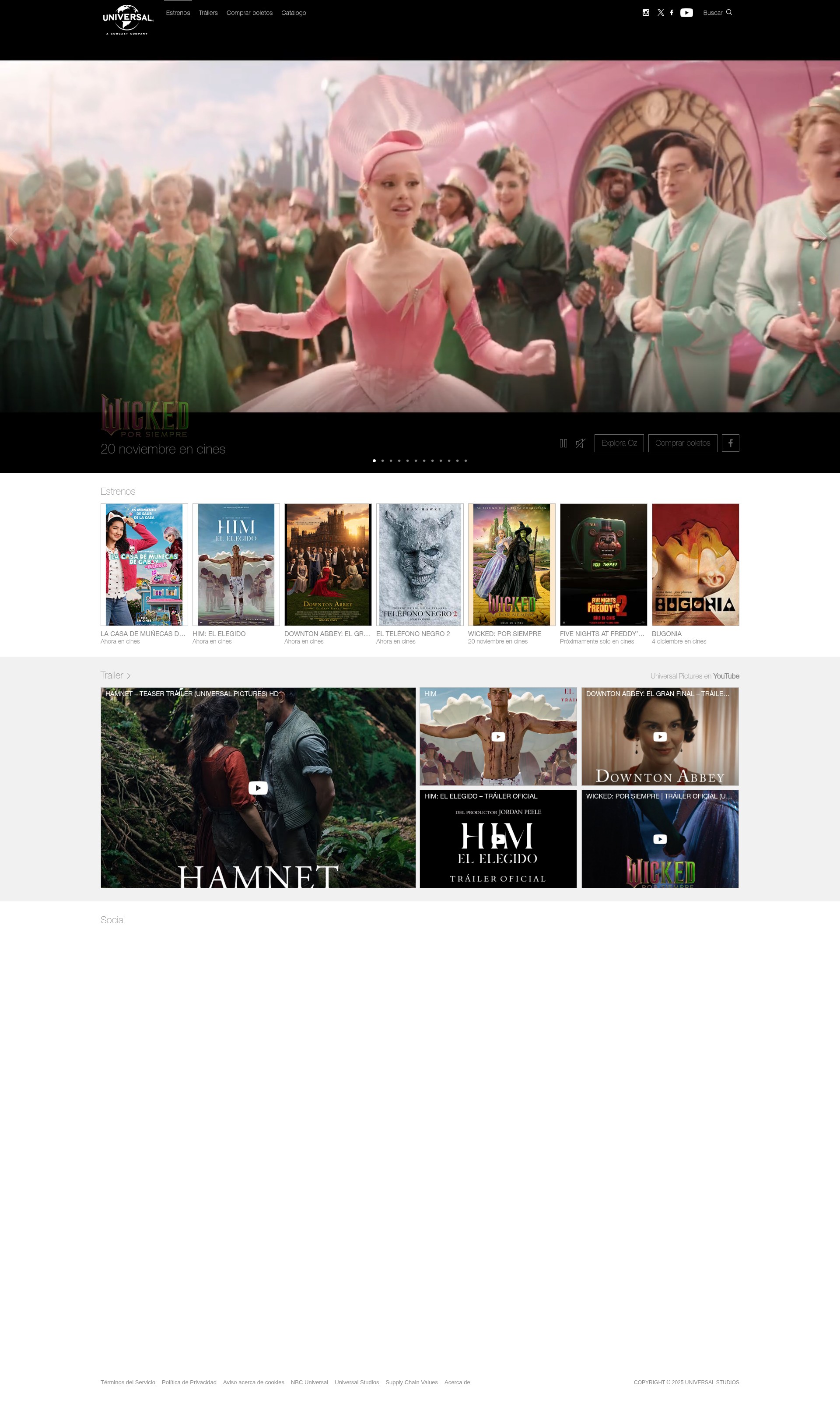 Screenshot of universalpictures.com.mx