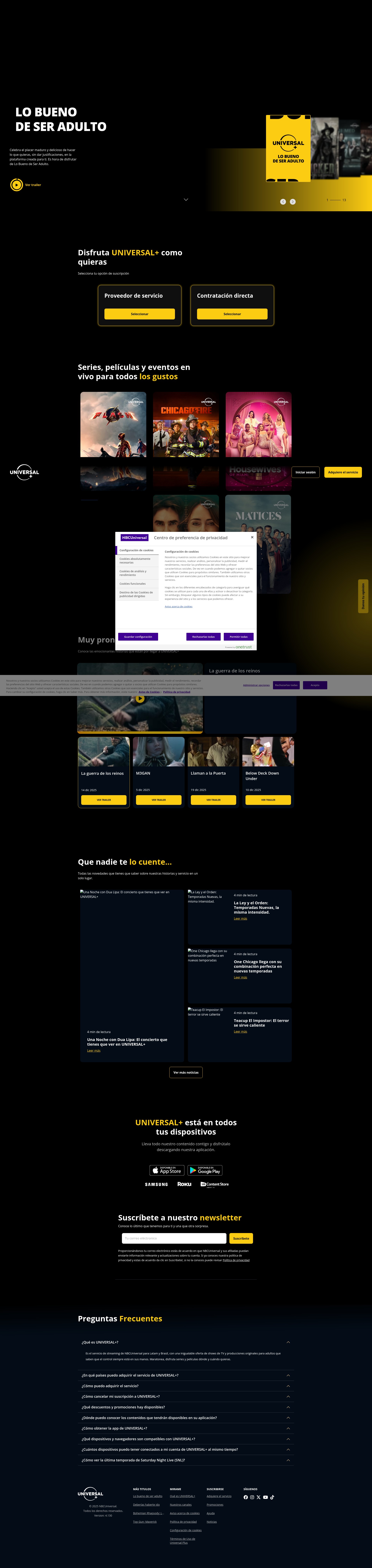Screenshot of universalplus.com