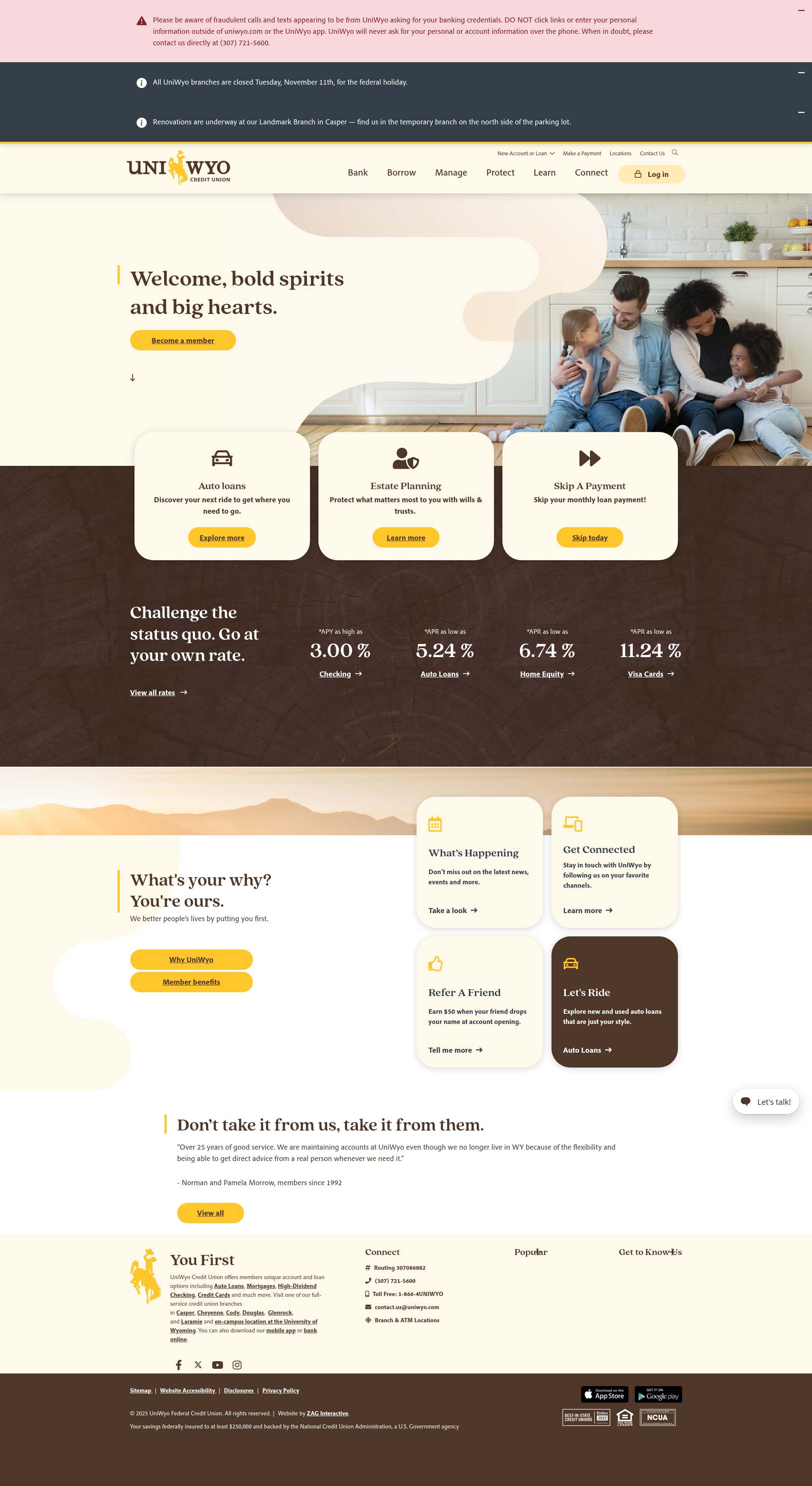Screenshot of uniwyo.com