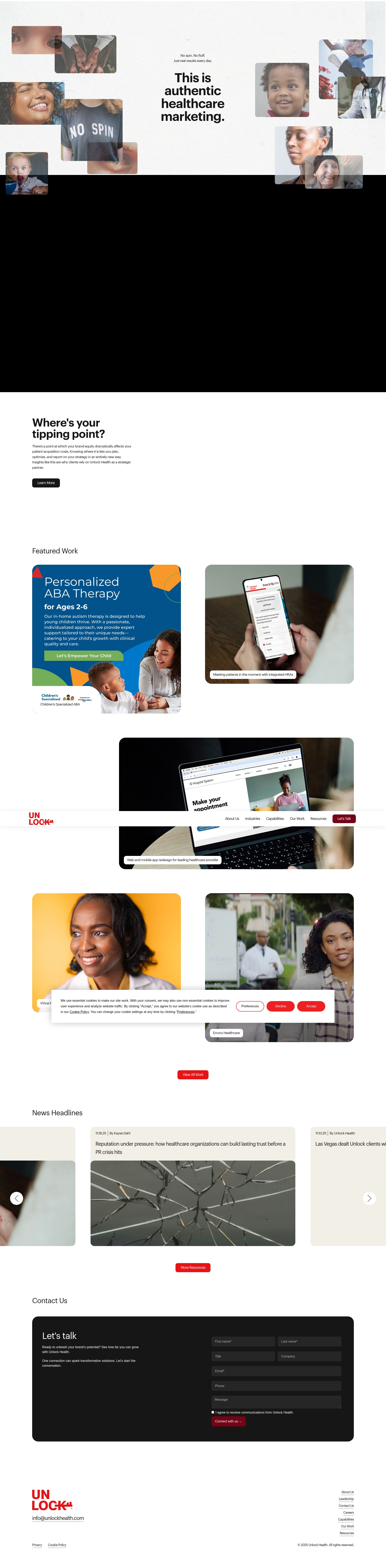 Screenshot of unlockhealthnow.com