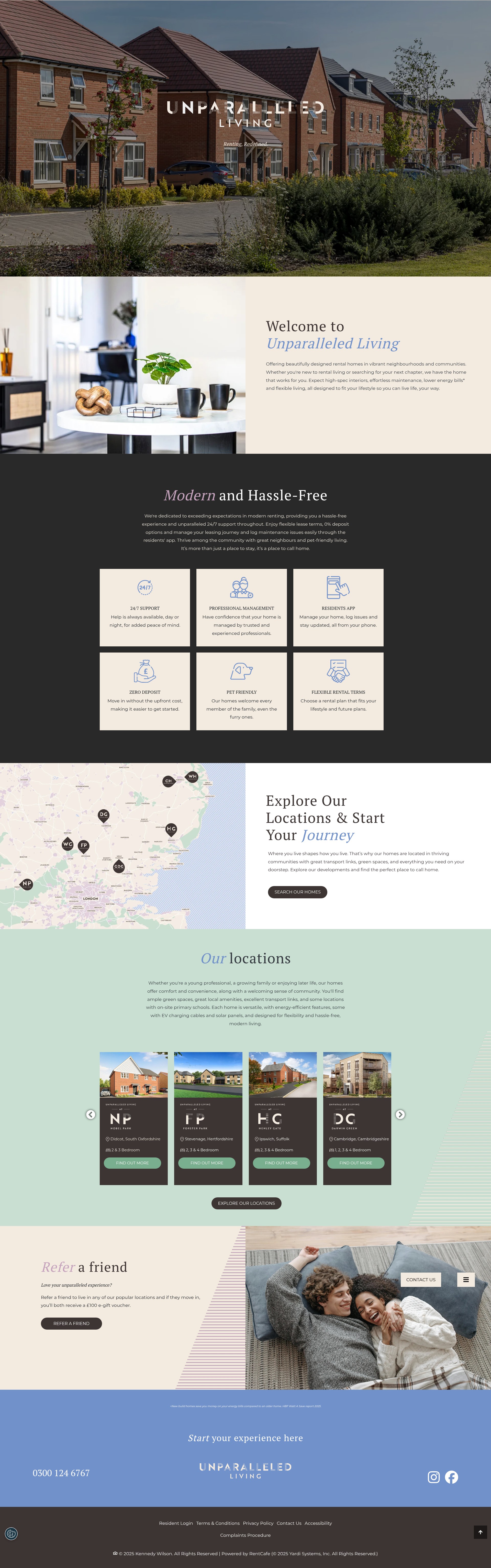 Screenshot of unparalleledliving.co.uk