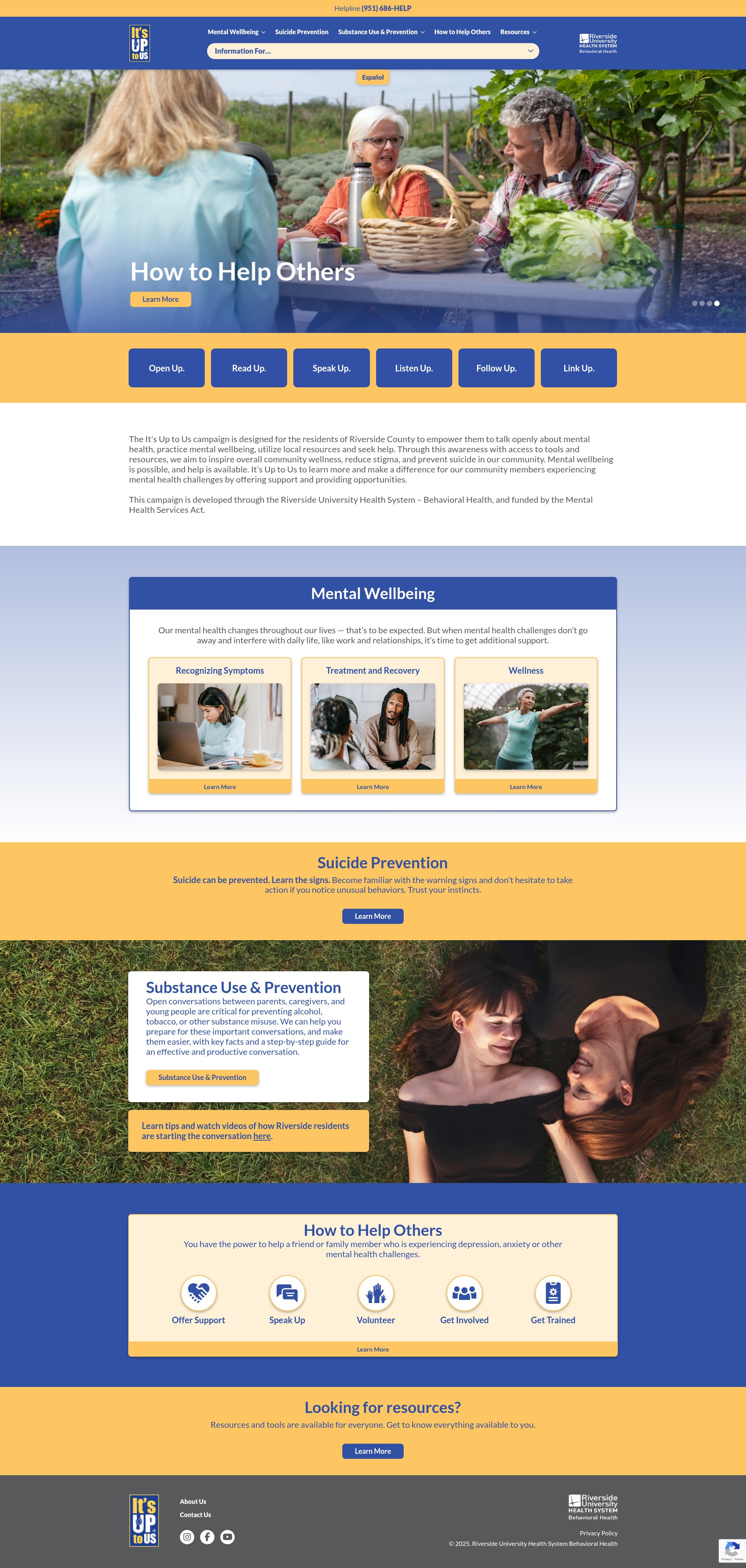 Screenshot of up2riverside.org