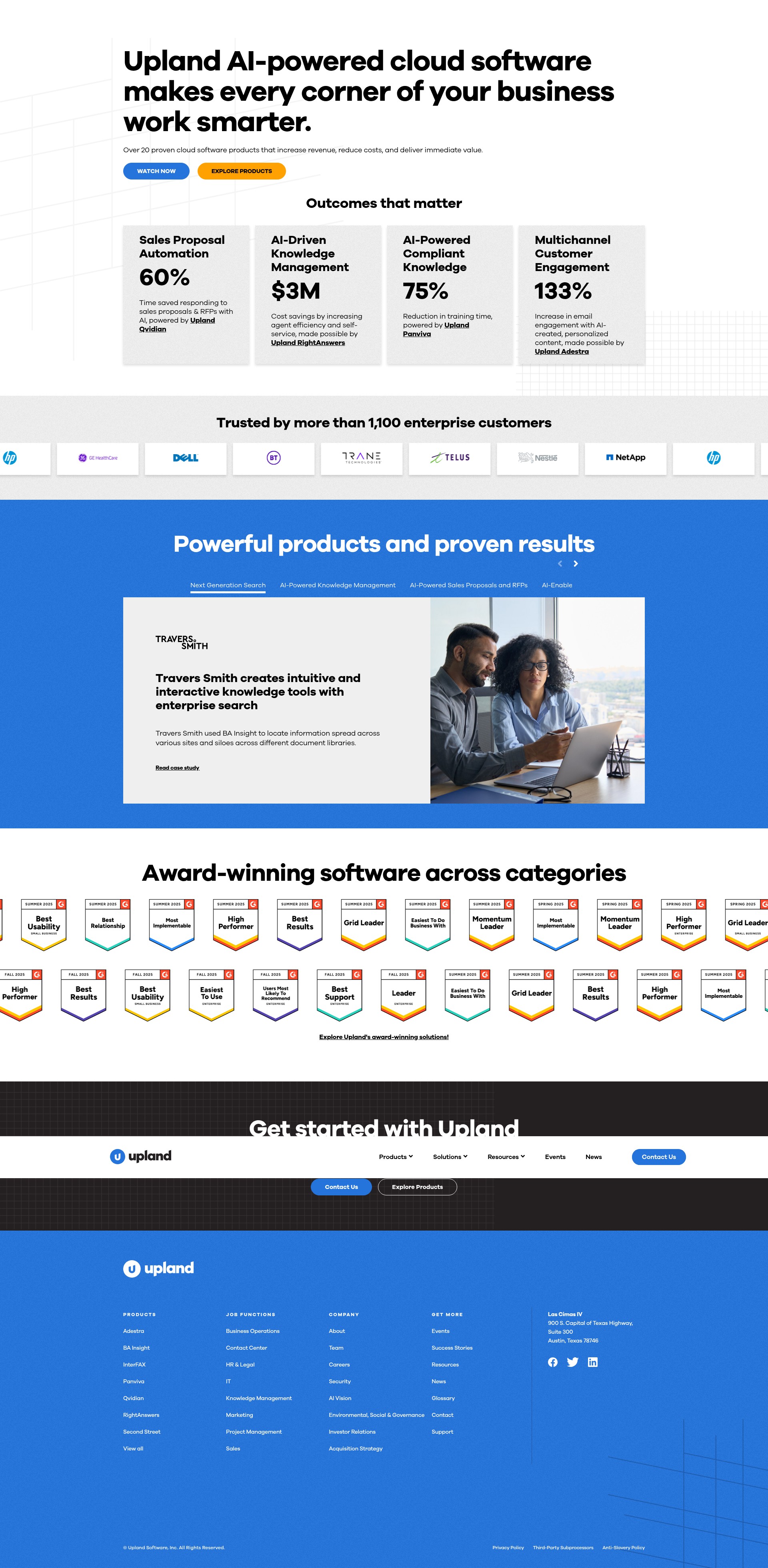 Screenshot of uplandsoftware.com