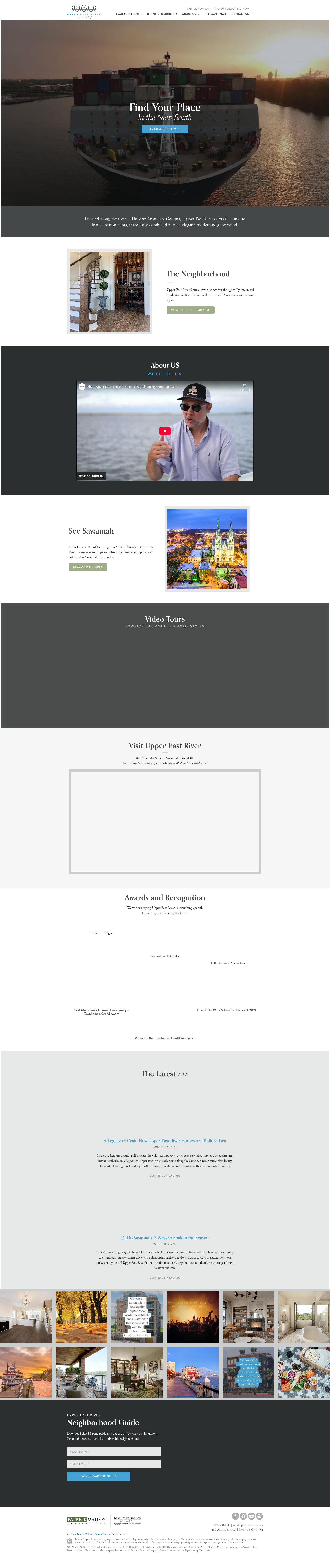 Screenshot of uppereastriver.com