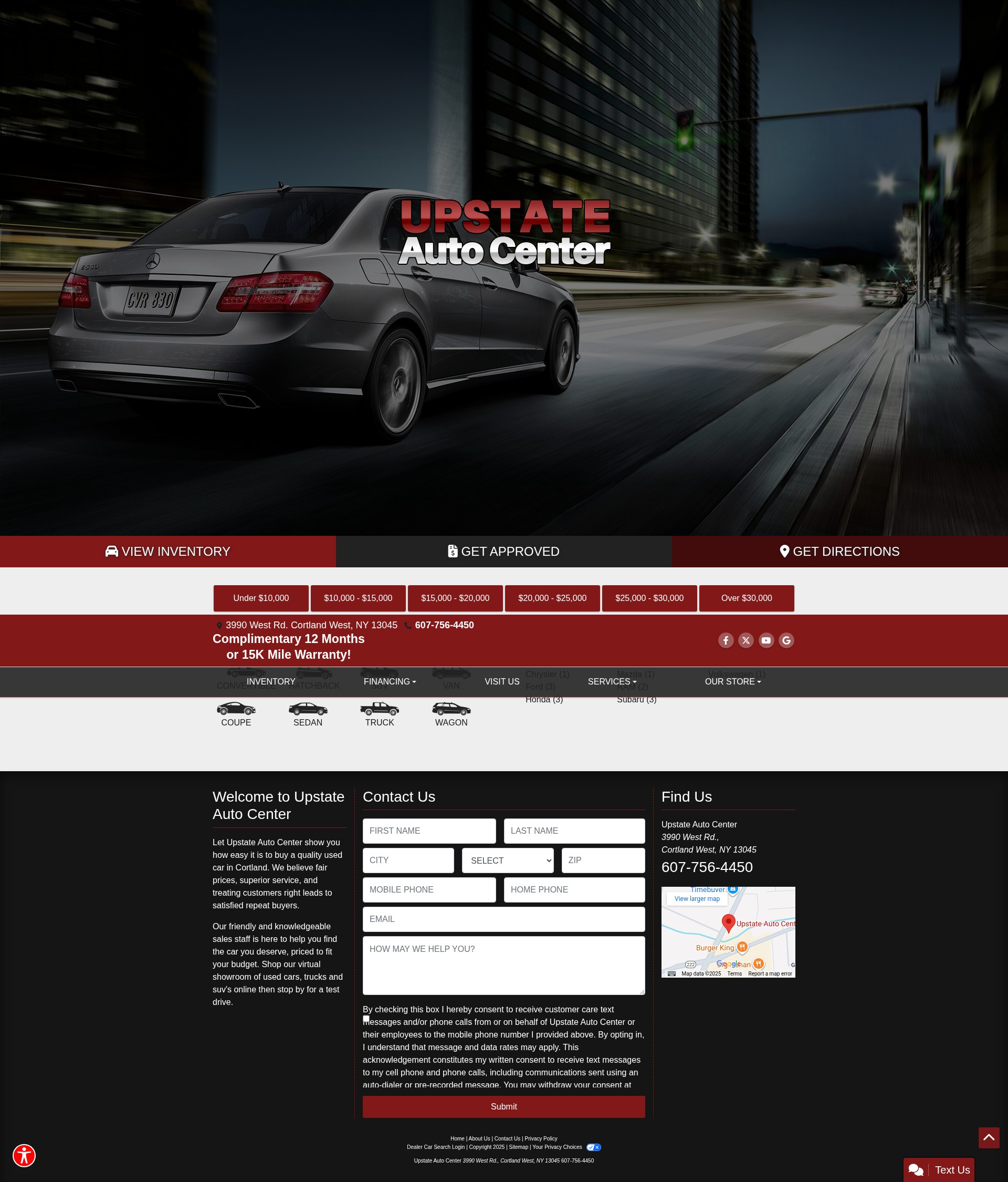 Screenshot of upstateautocenter.com