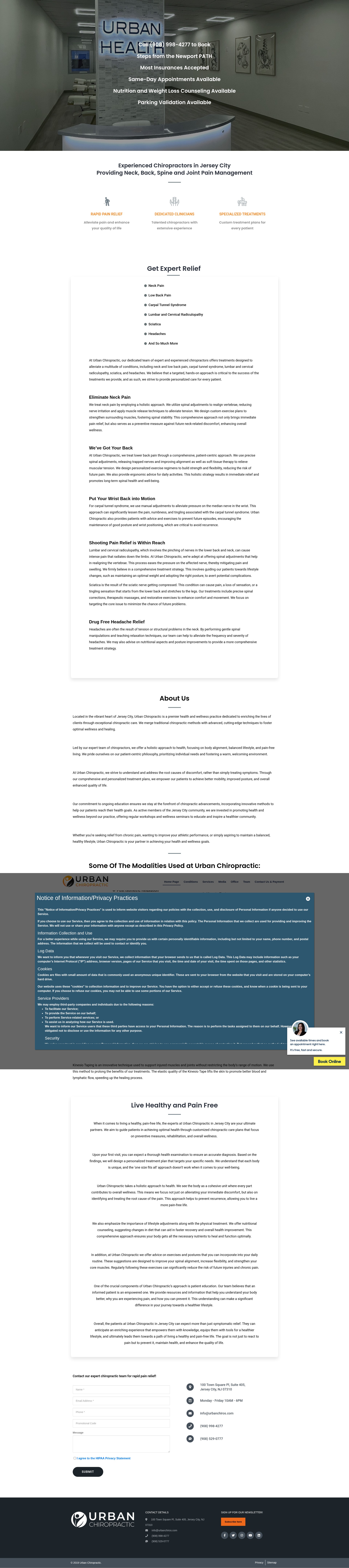 Screenshot of urbanchiros.com