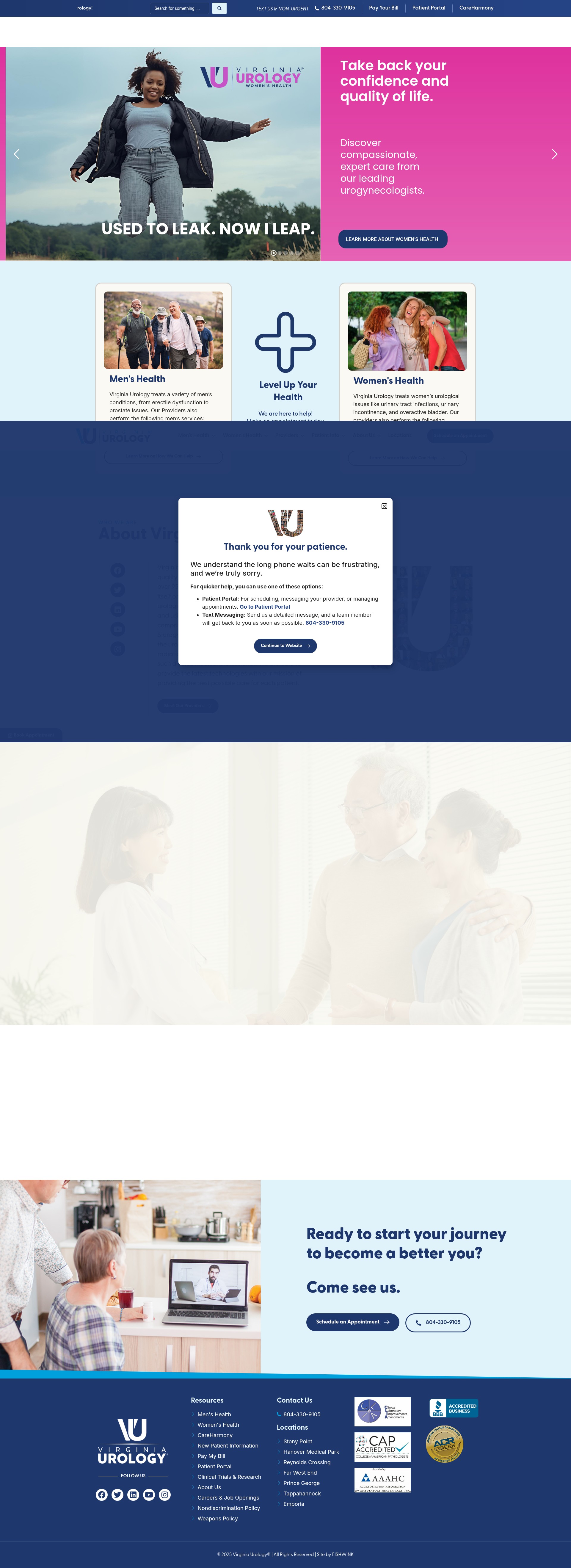 Screenshot of uro.com
