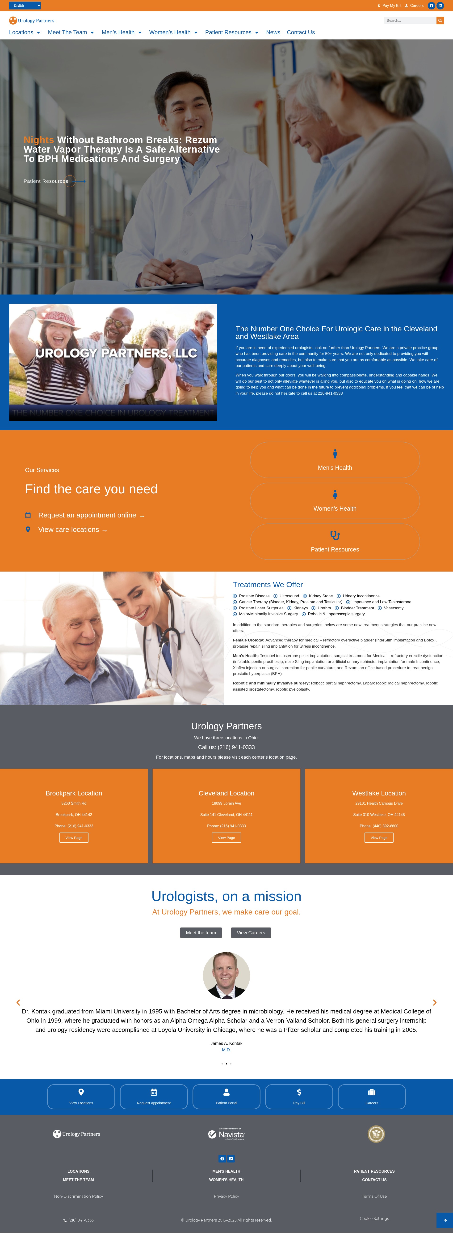 Screenshot of urologypartners.net