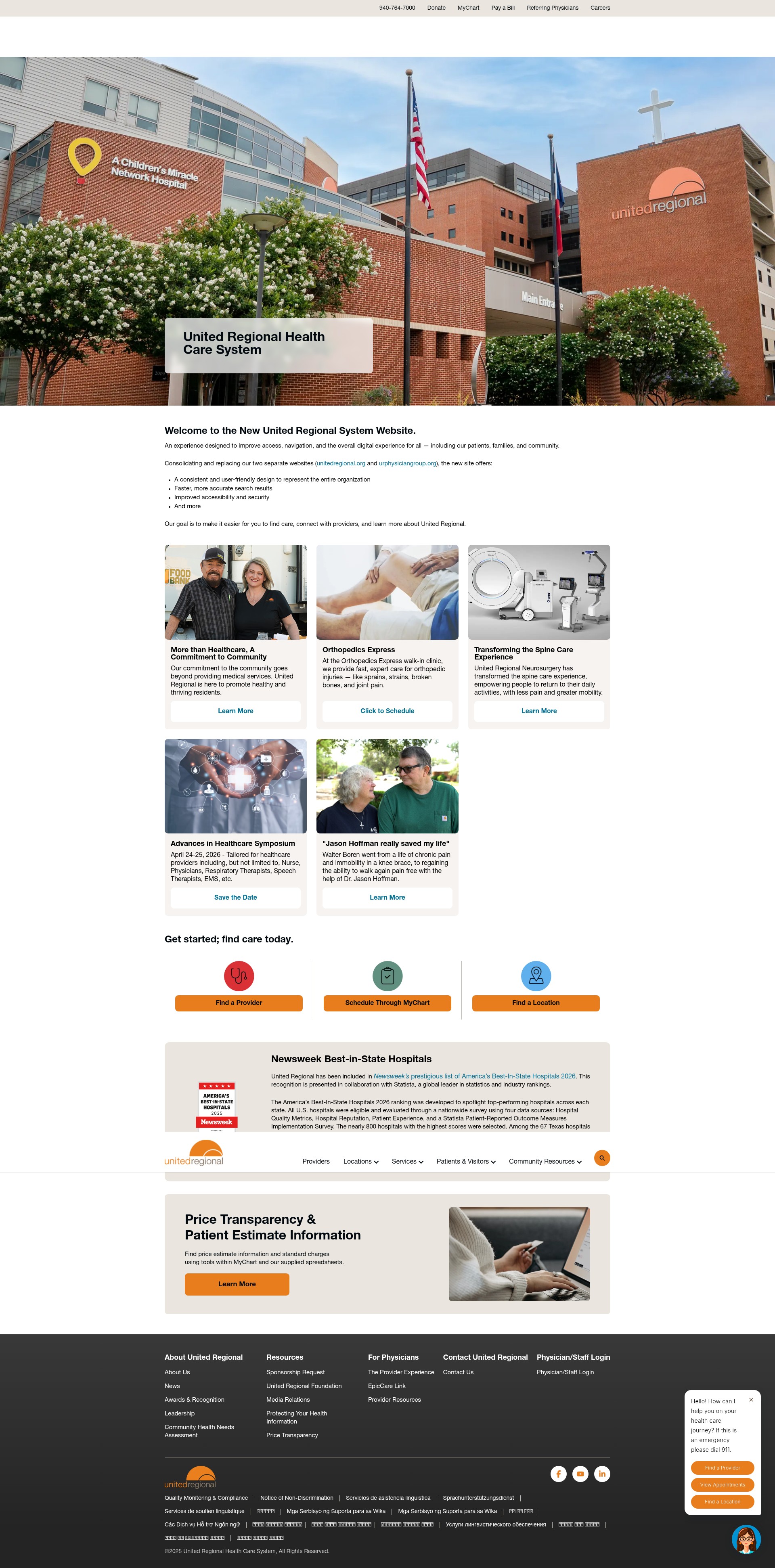 Screenshot of urphysiciangroup.org