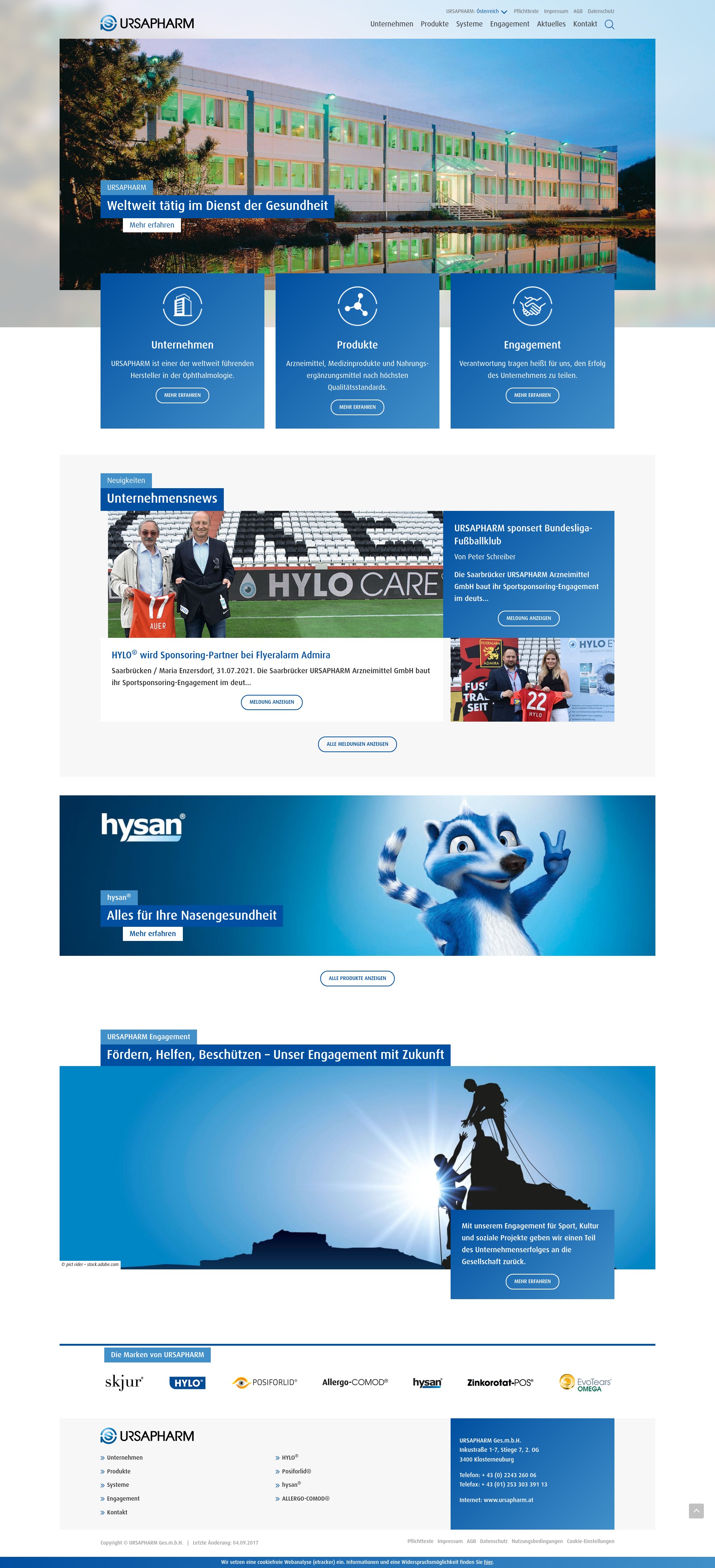 Screenshot of ursapharm.at