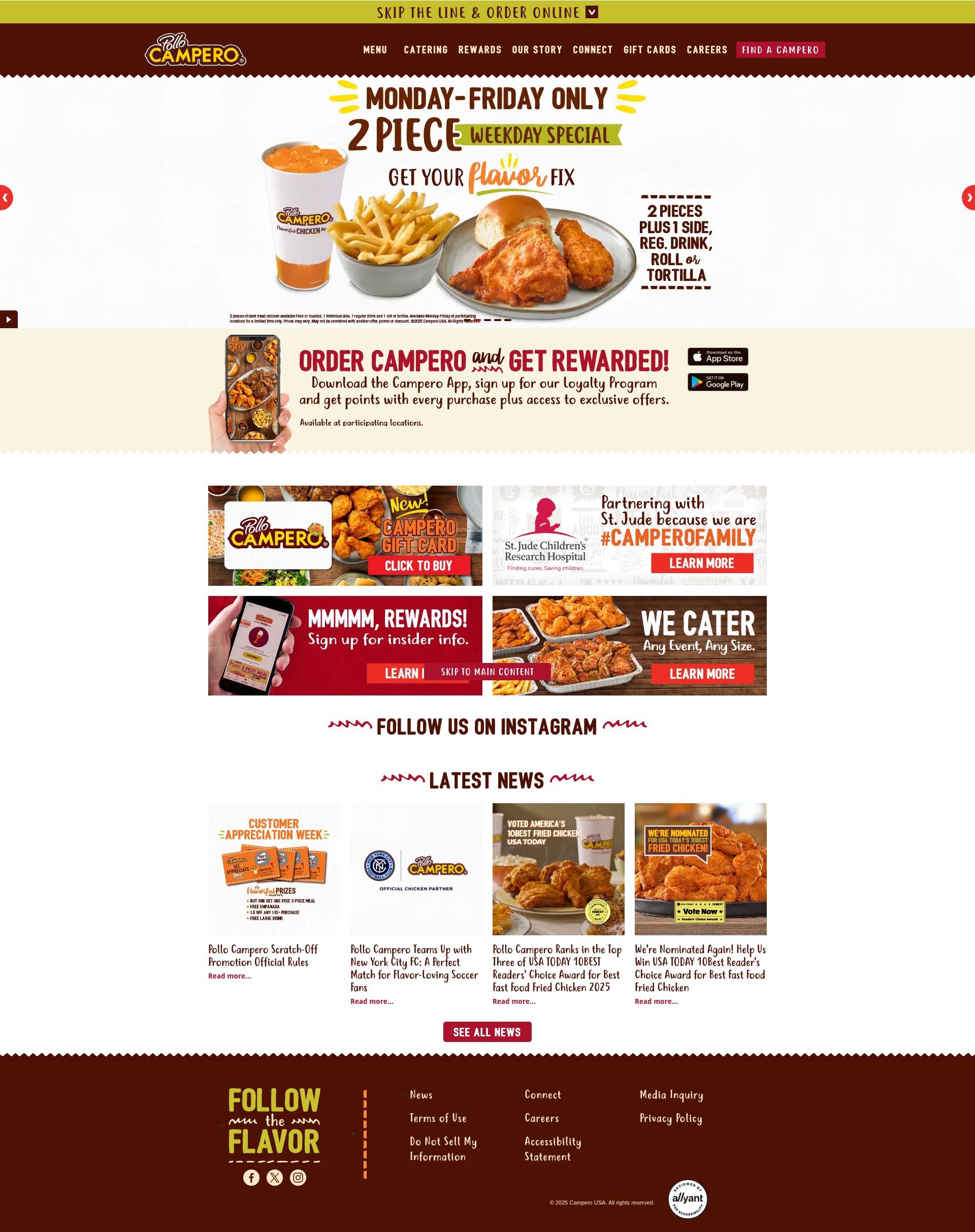 Screenshot of us.campero.com