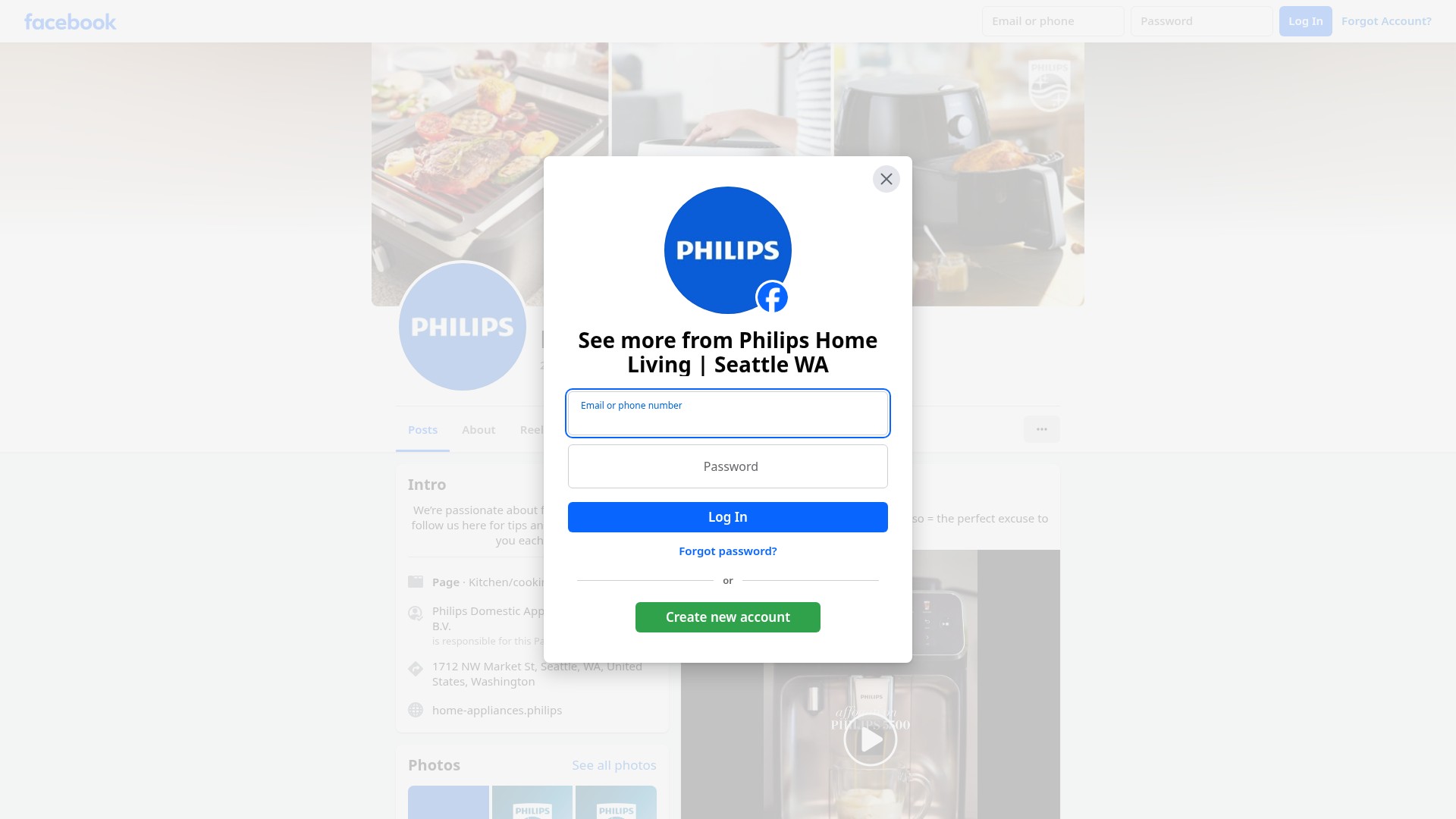Screenshot of us.home-appliances.philips
