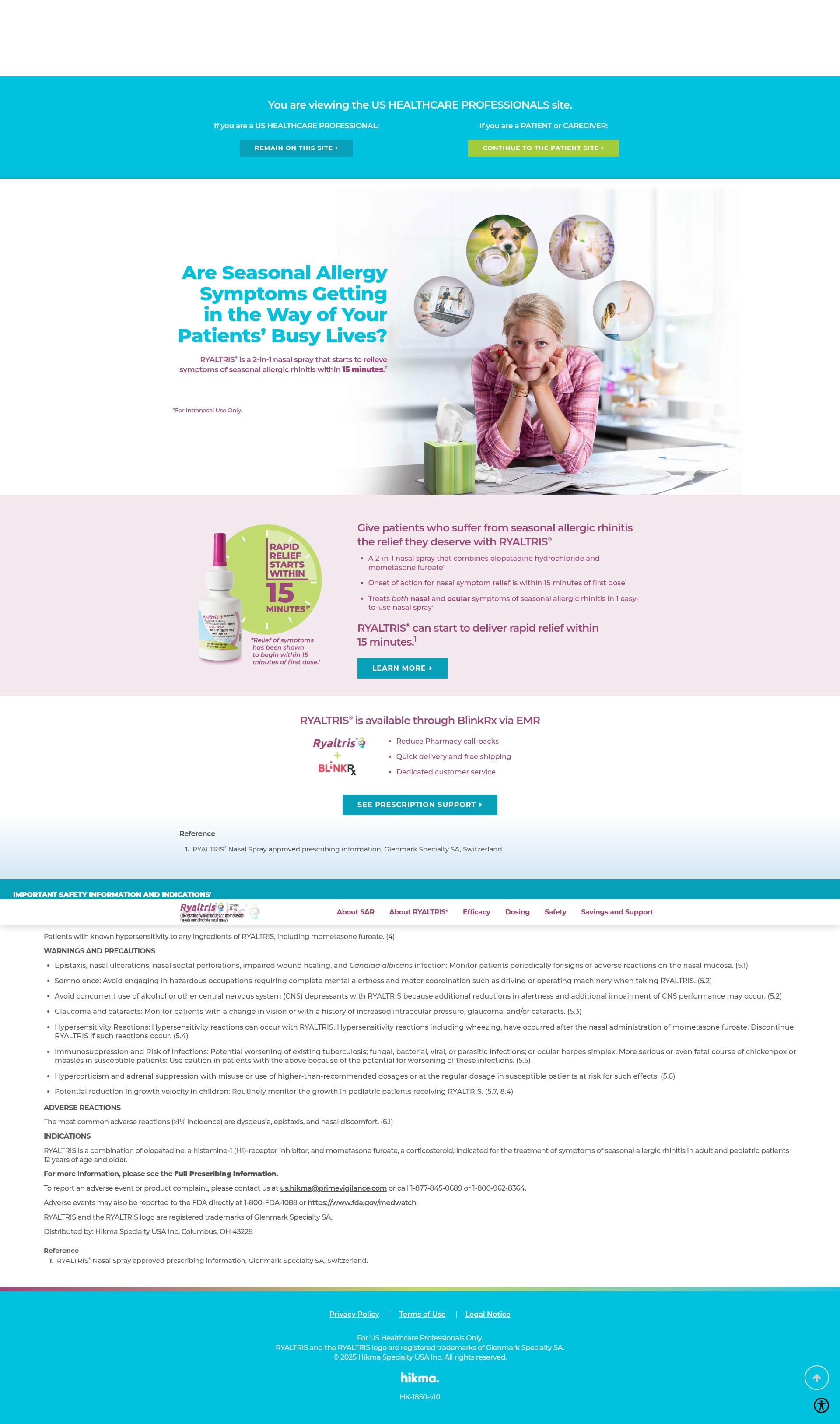 Screenshot of us.ryaltris.com
