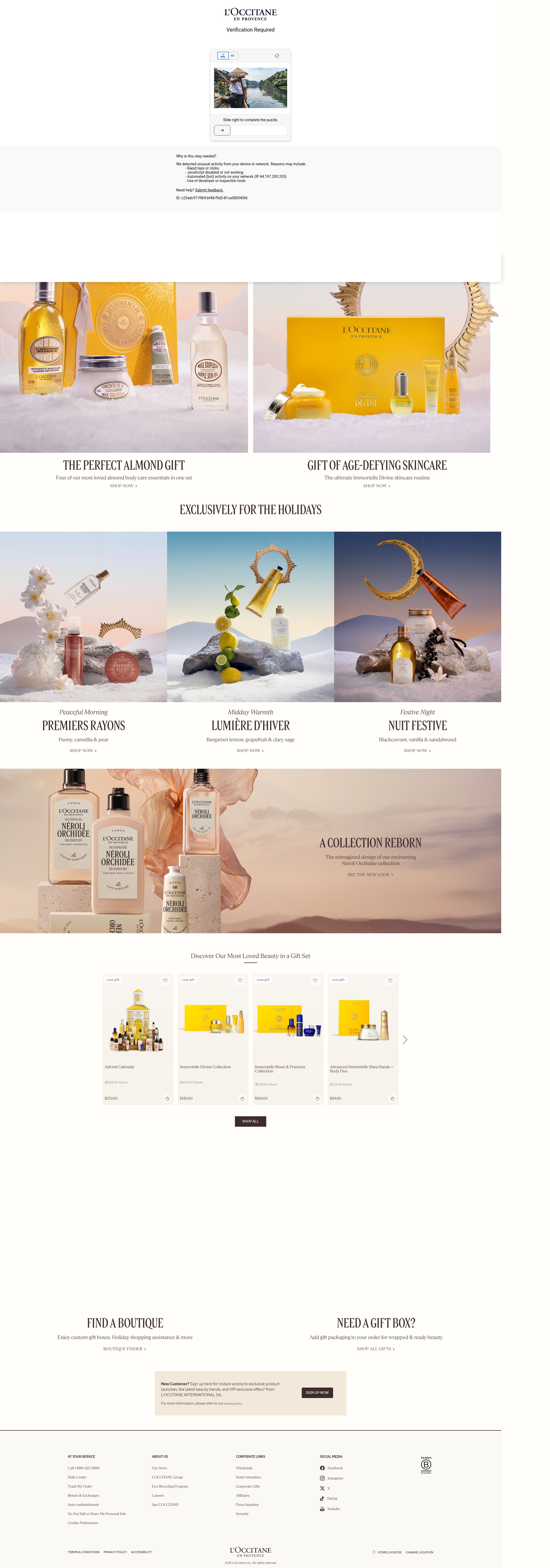 Screenshot of usa.loccitane.com