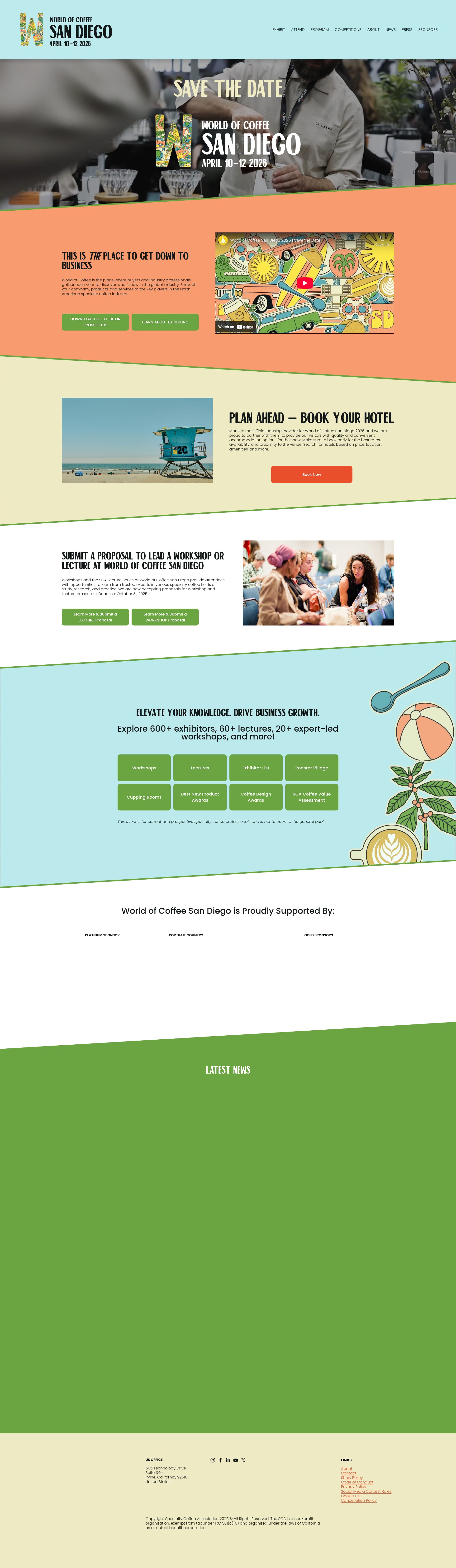 Screenshot of usa.worldofcoffee.org