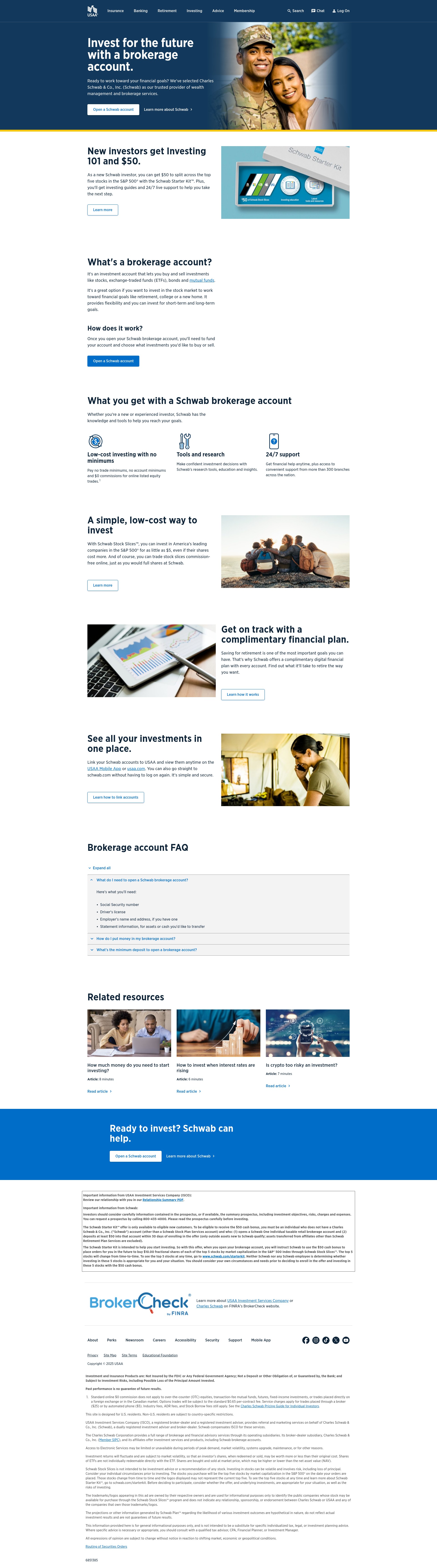 Screenshot of usaa.com
