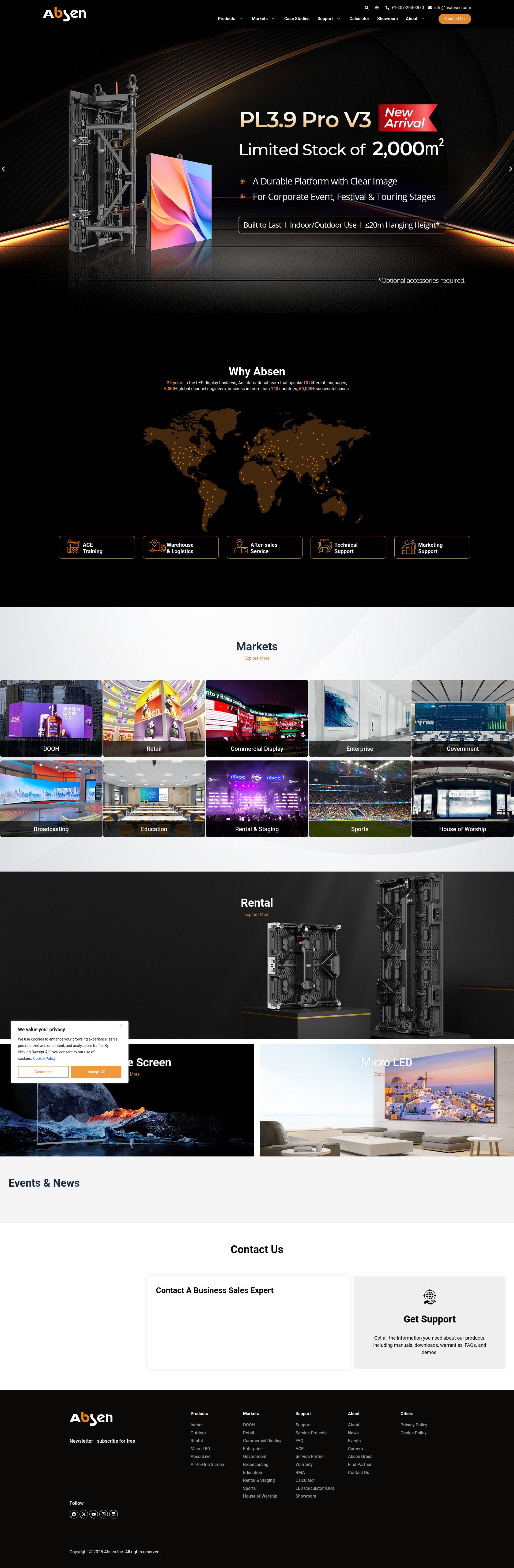 Screenshot of usabsen.com