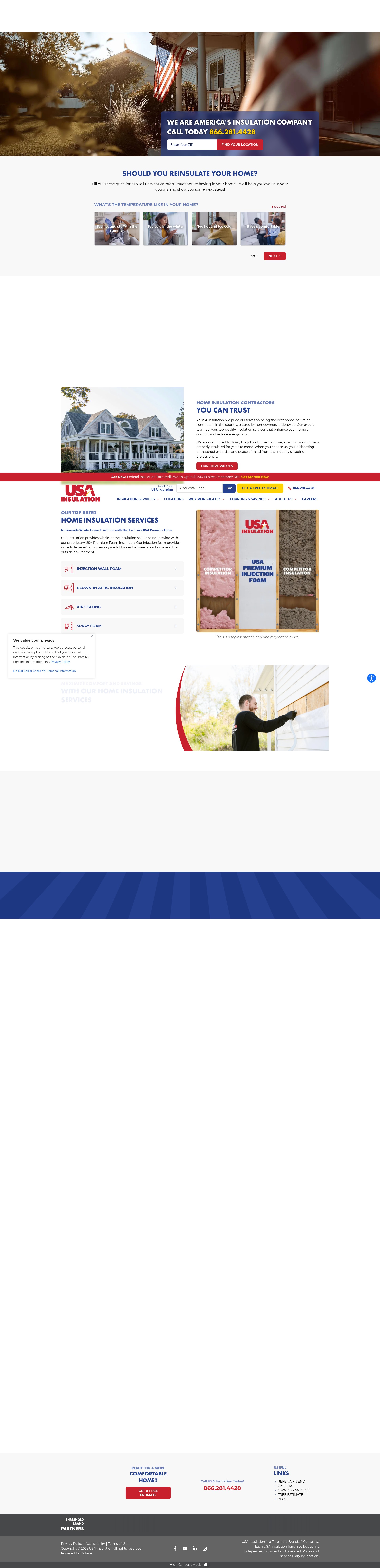 Screenshot of usainsulation.net