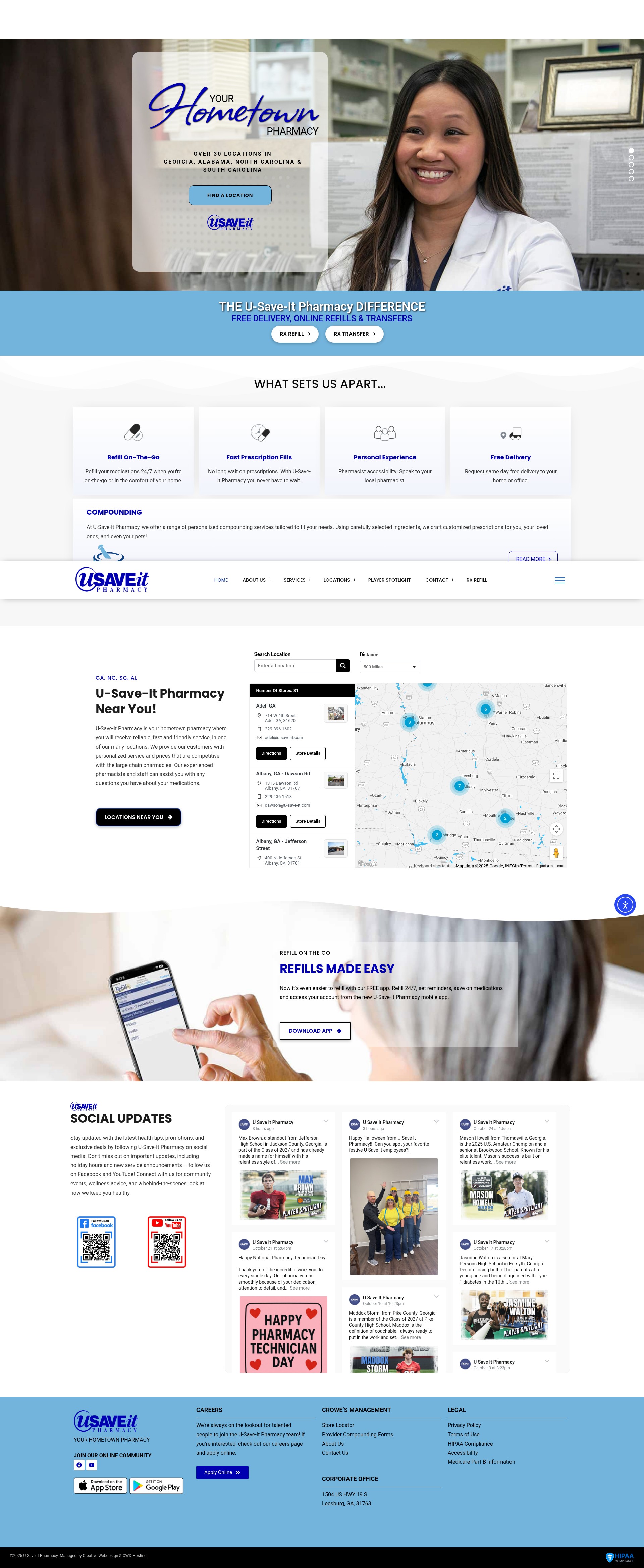 Screenshot of usaveitpharmacy.com
