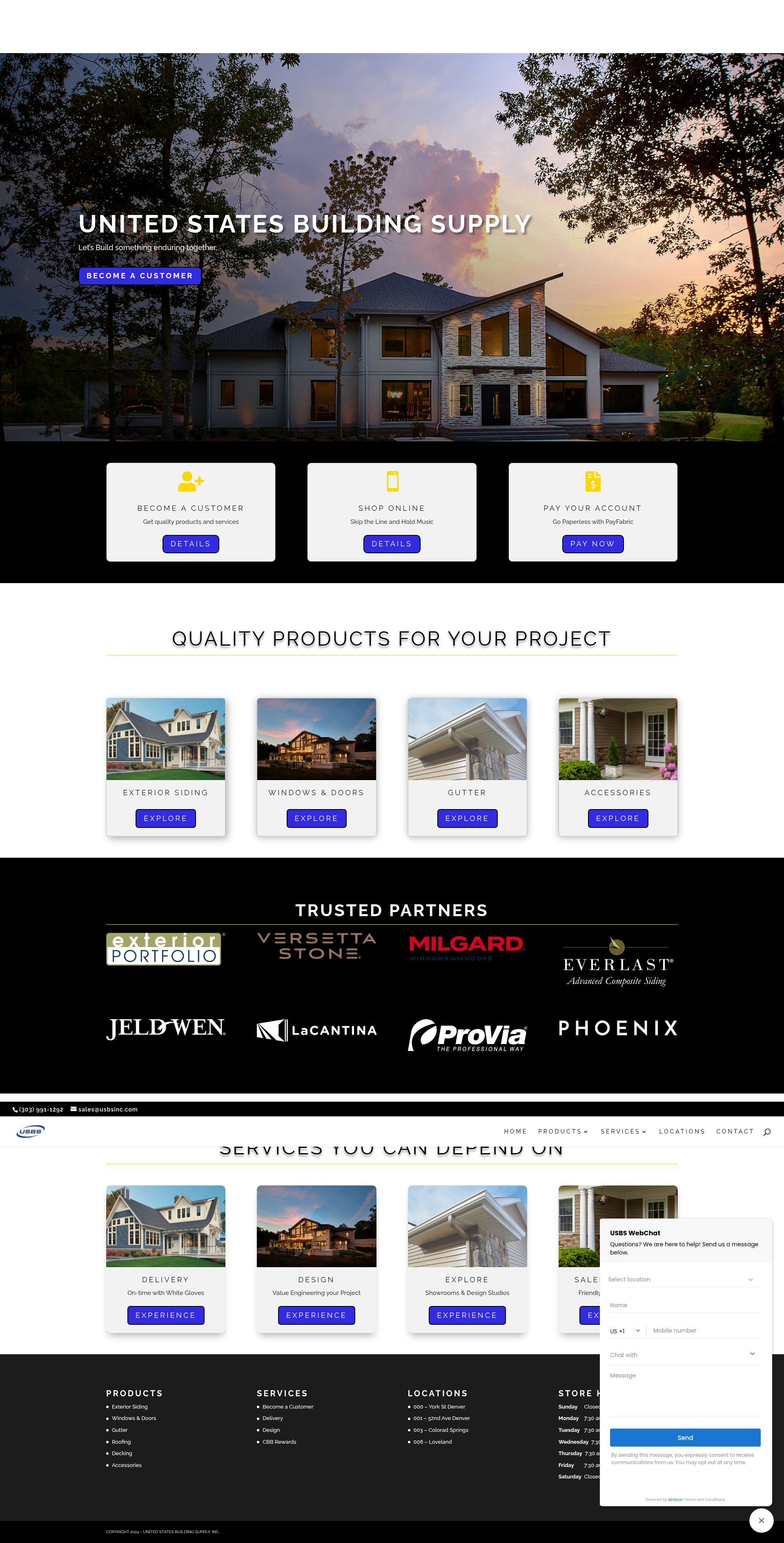 Screenshot of usbsinc.com
