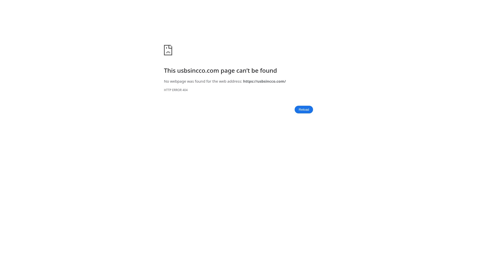 Screenshot of usbsincco.com