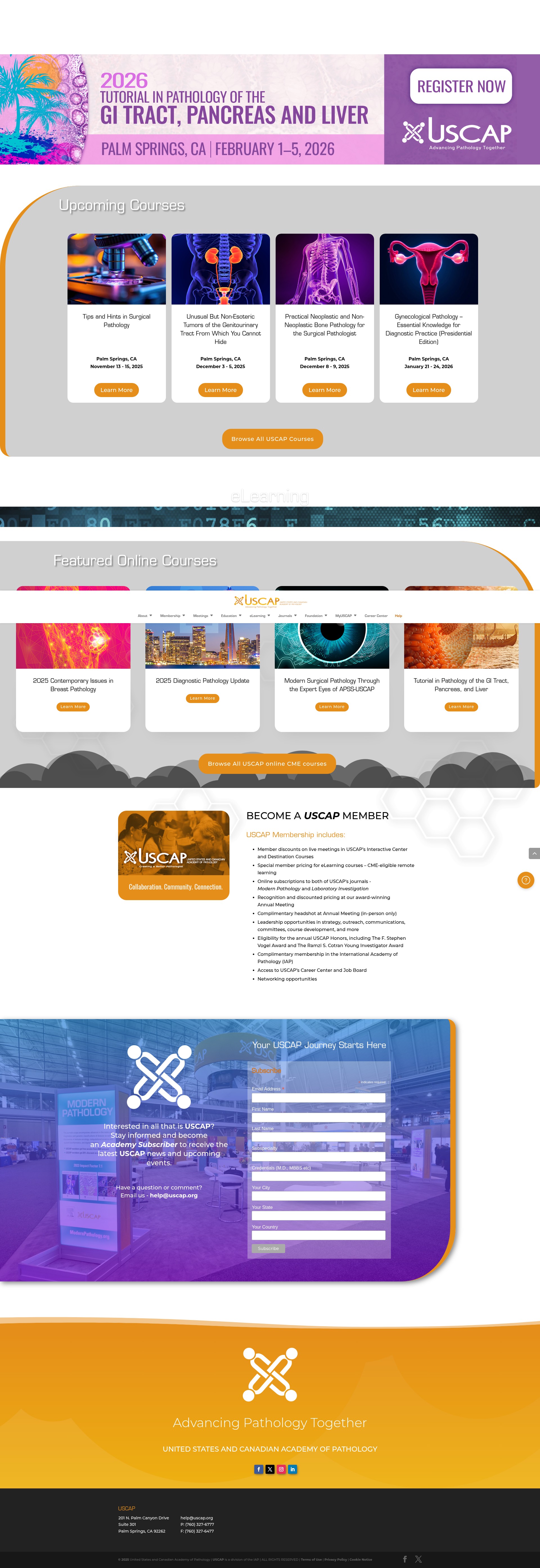 Screenshot of uscap.org